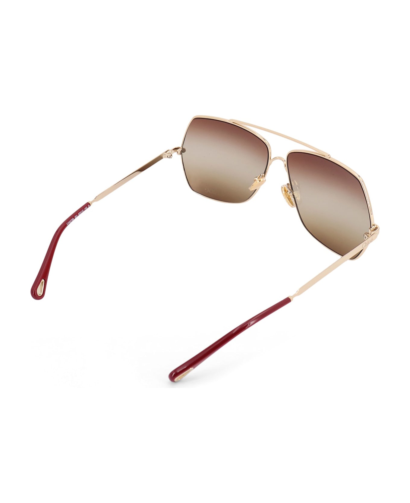 Chloé Acetate Sunglasses - GOLD/GR BROWN