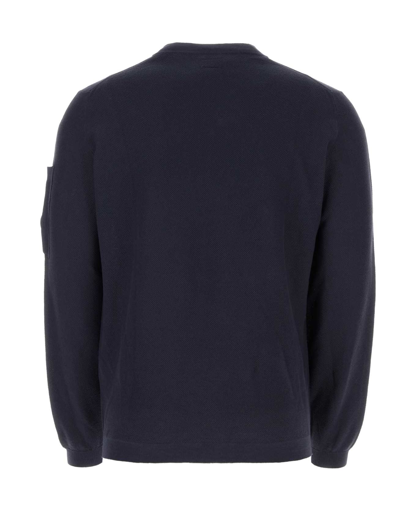C.P. Company Dark Blue Cotton Sweater - TOTALECLIPSE