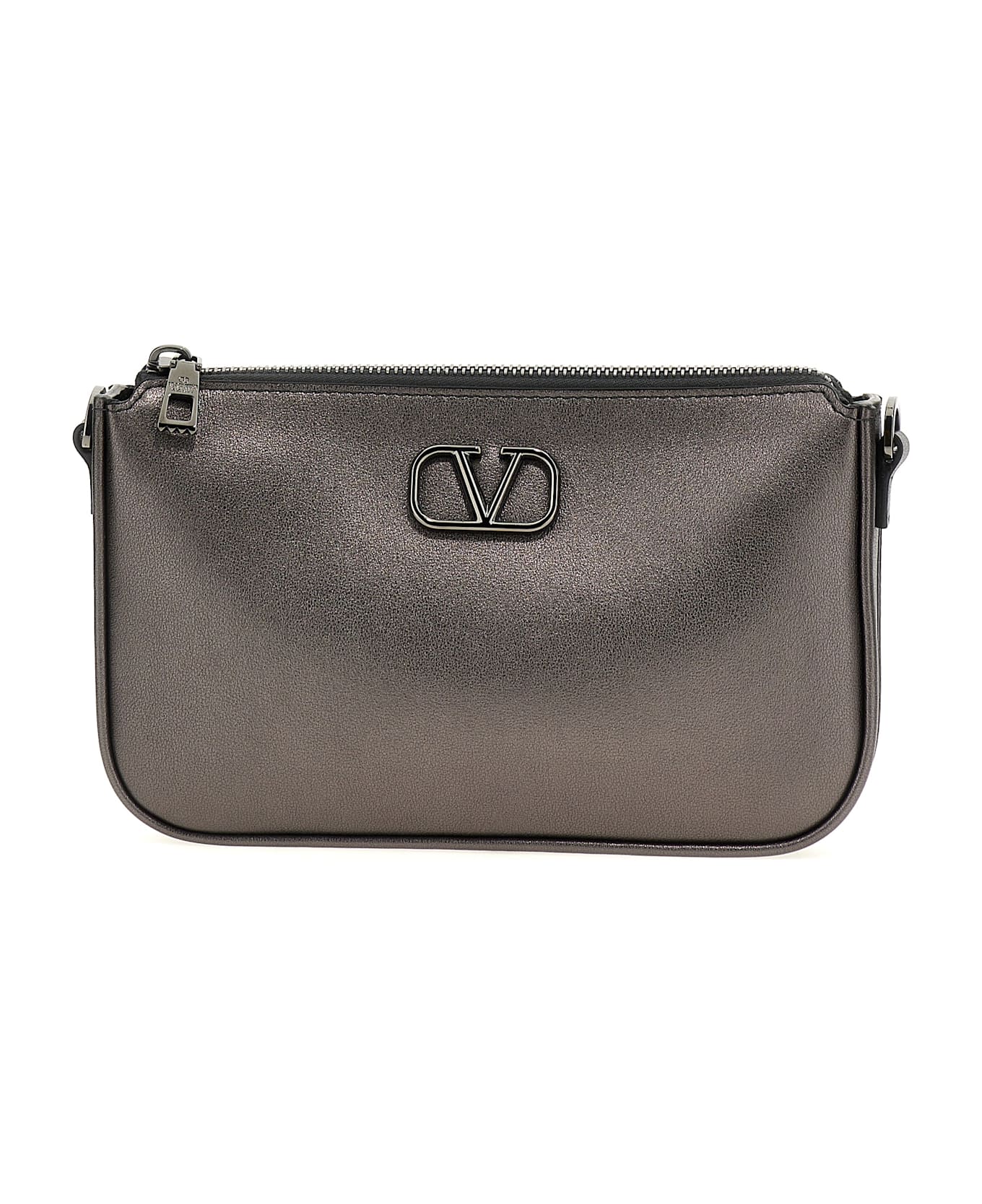 Valentino Garavani 'vlogo Signature' Shoulder Bag - Gray