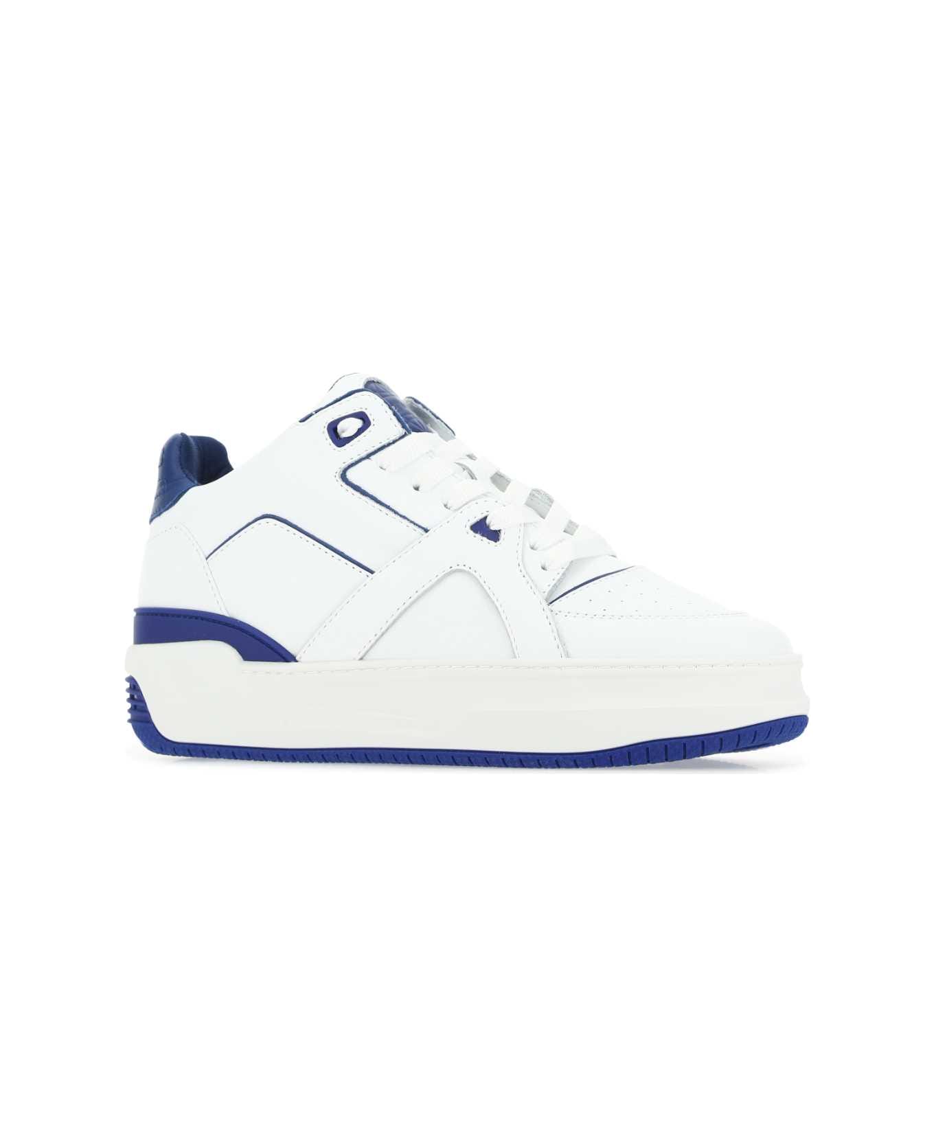 Just Don Two-tone Leather Courtside Lo Jd3 Sneakers - 85