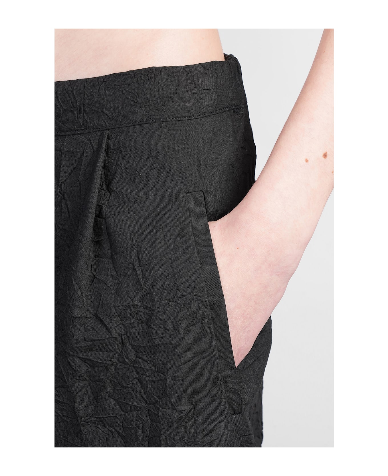 Holy Caftan Pablo Pants In Black Cotton - black