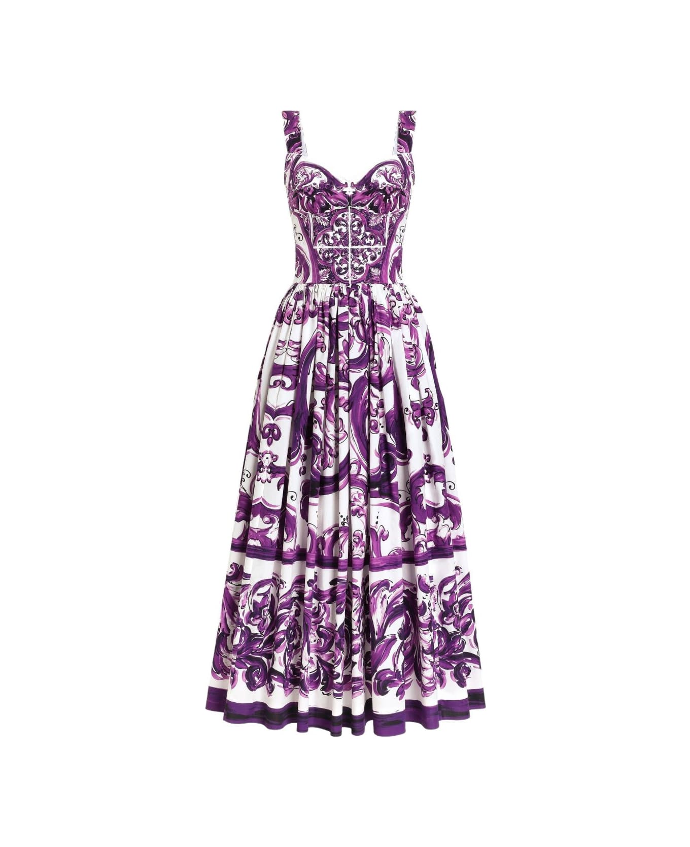 Dolce & Gabbana Dolce &amp; Gabbana Midi Dress With Graphic Print - MultiColour