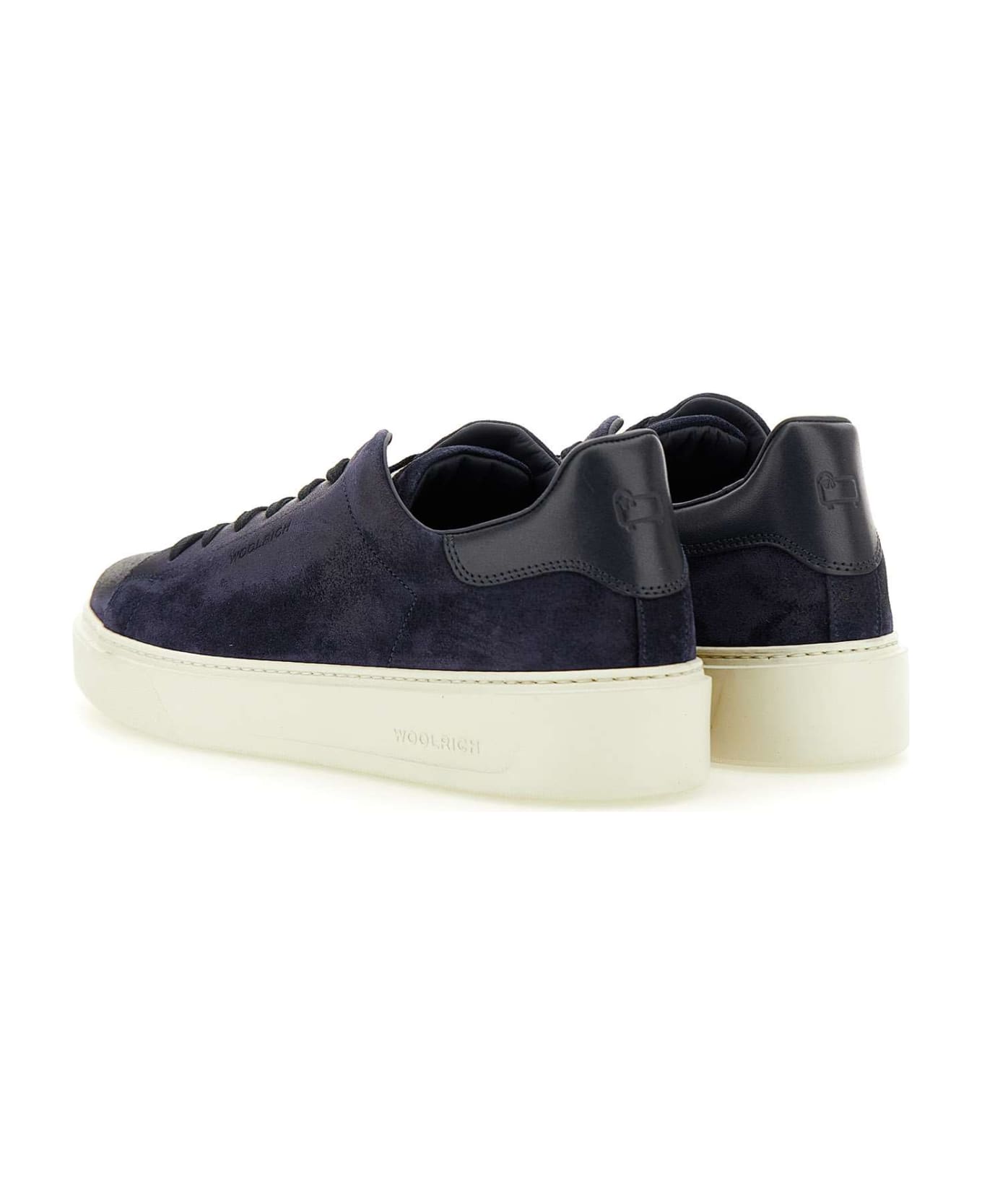 Woolrich 'classic Court' Suede Sneakers - Blu