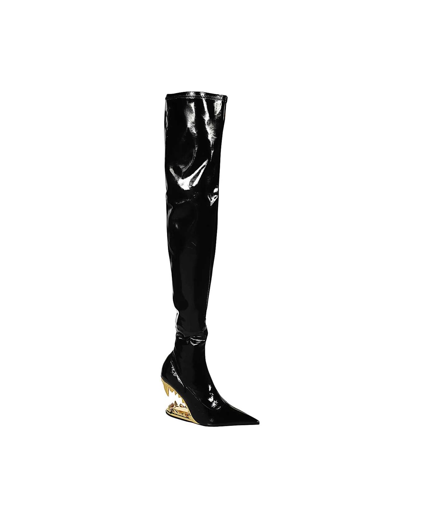 GCDS Over-the-knee Boots - black