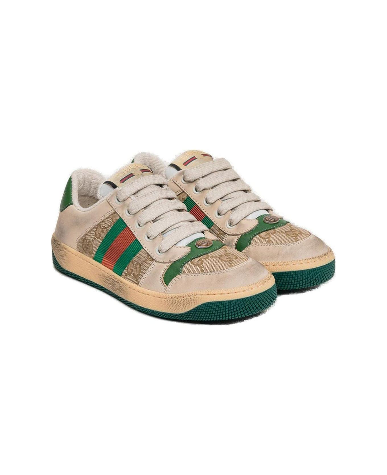 Gucci Screener Lace-up Sneakers