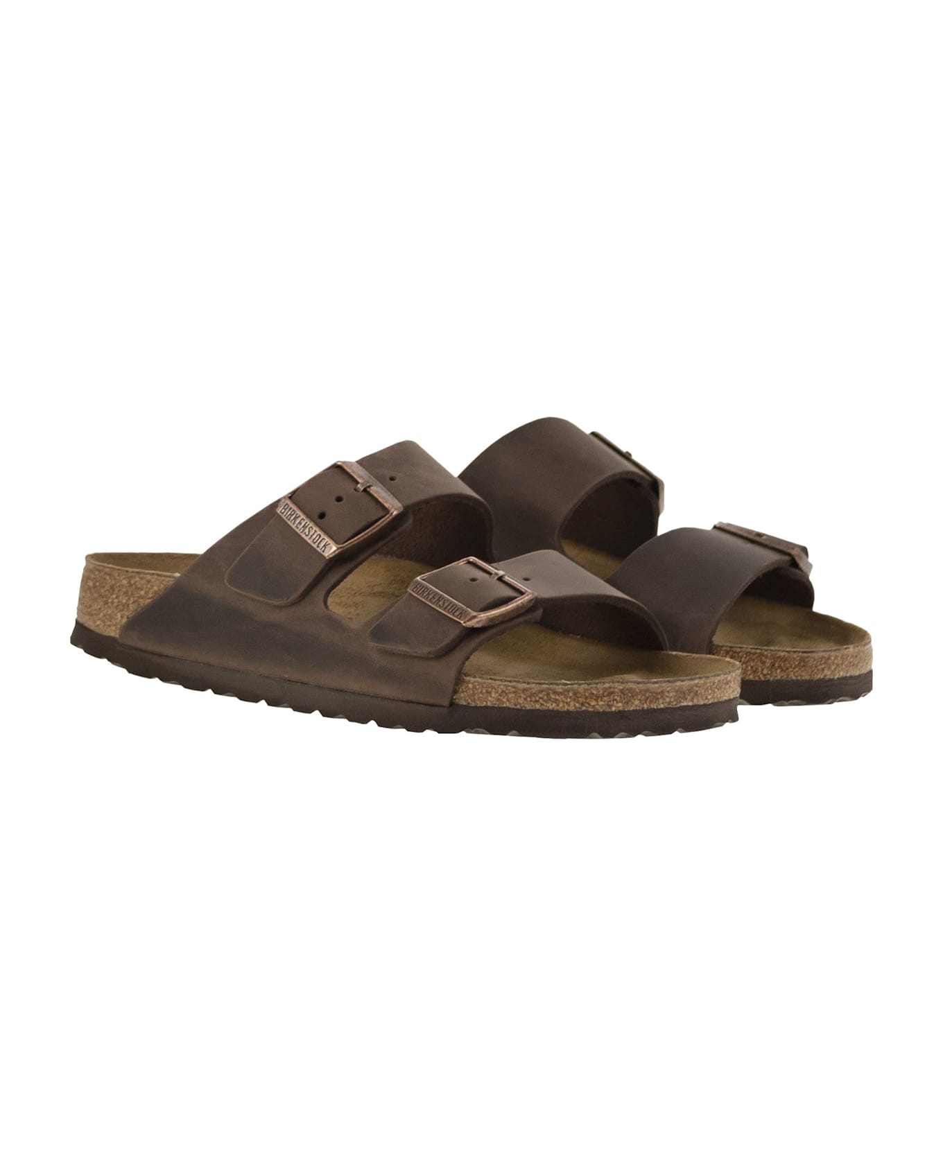 Birkenstock Arizona - Leather Slipper - Brown フラットシューズ