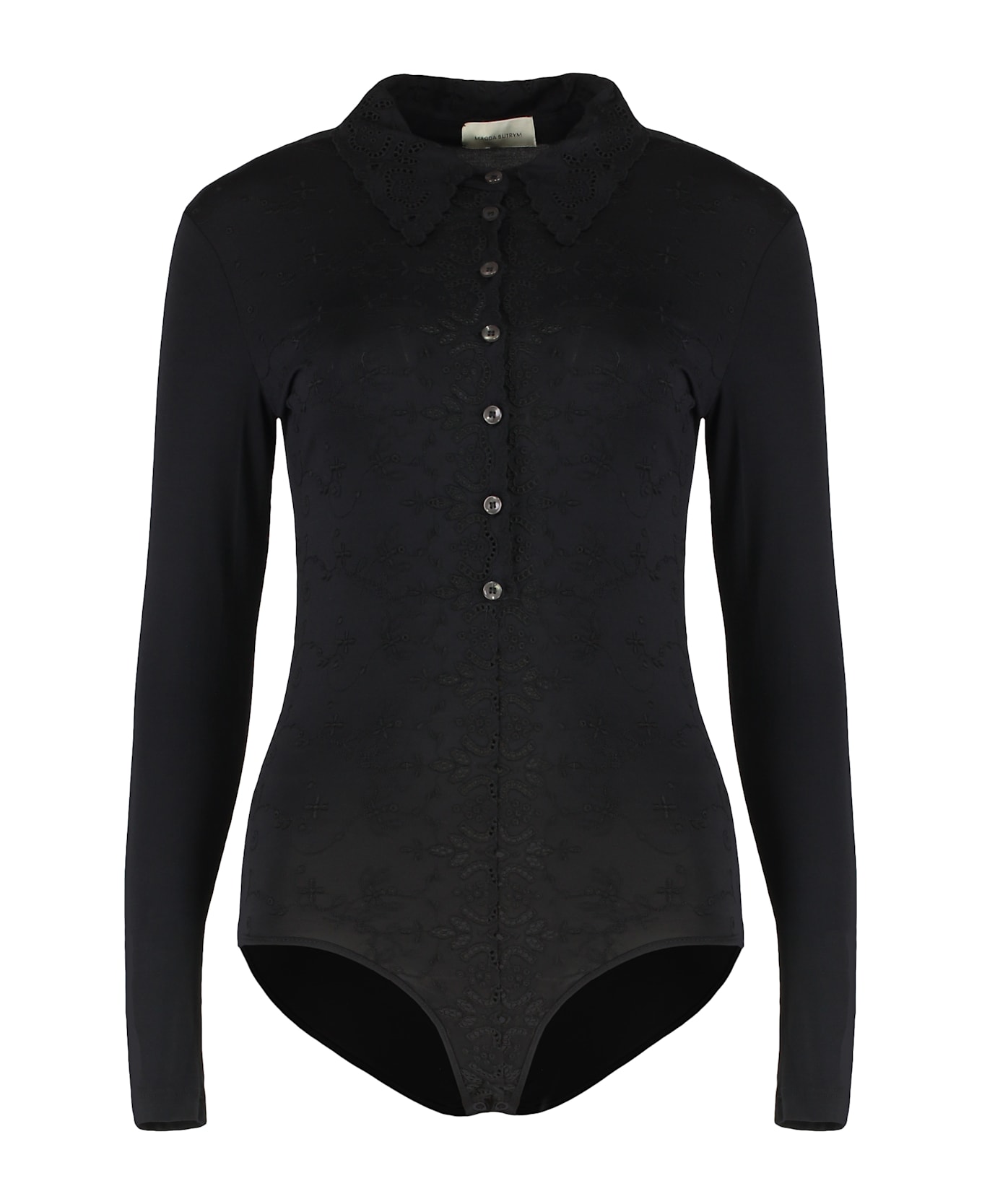 Magda Butrym Viscose Bodysuit - black