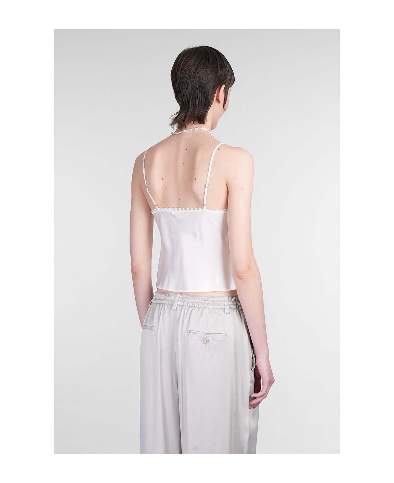Alexander Wang Topwear In Beige Silk - beige