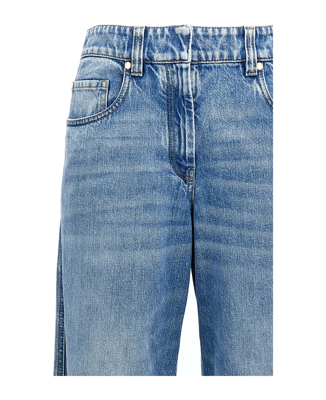 Brunello Cucinelli Knee Detail Jeans - Blue