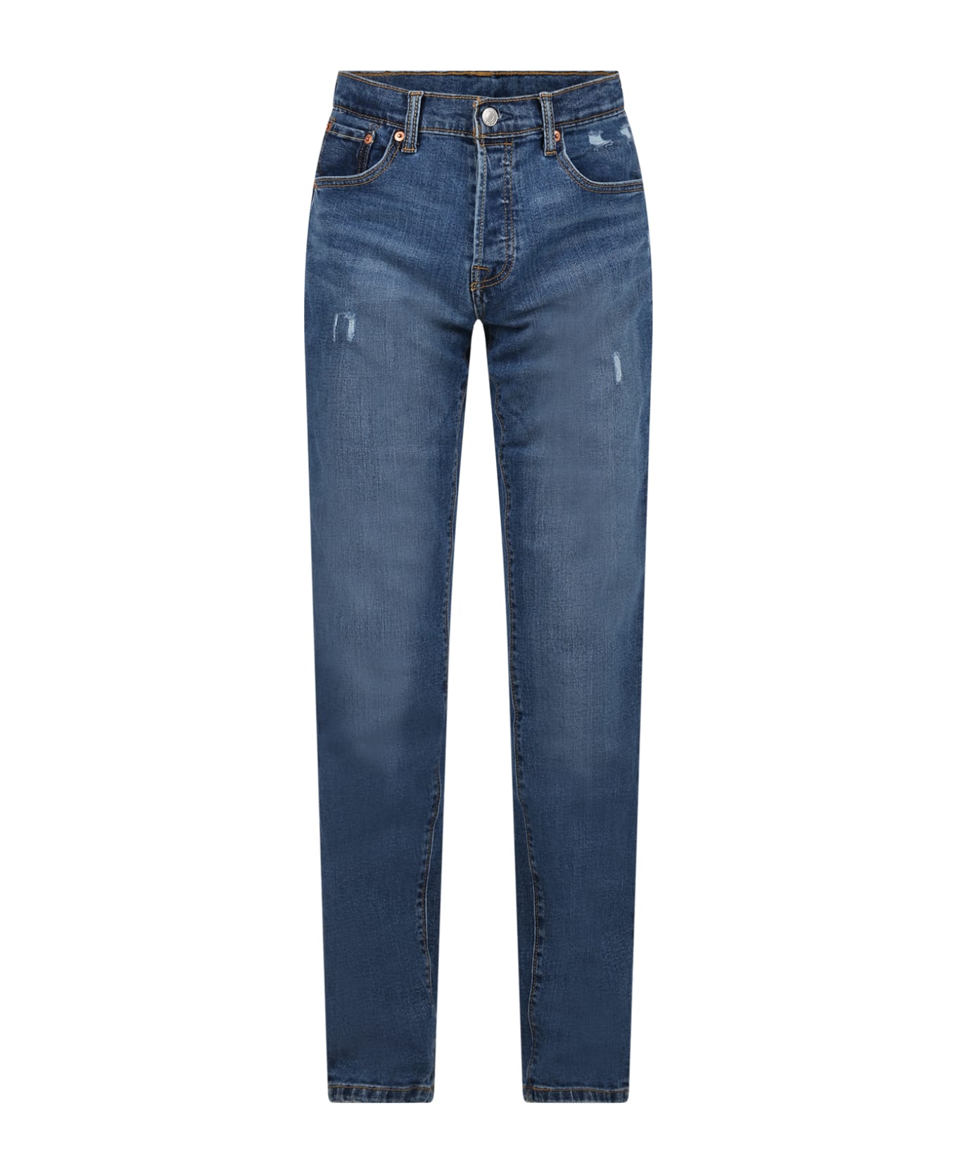 Levi's Blue Jeans For Girl With Logo - Denim