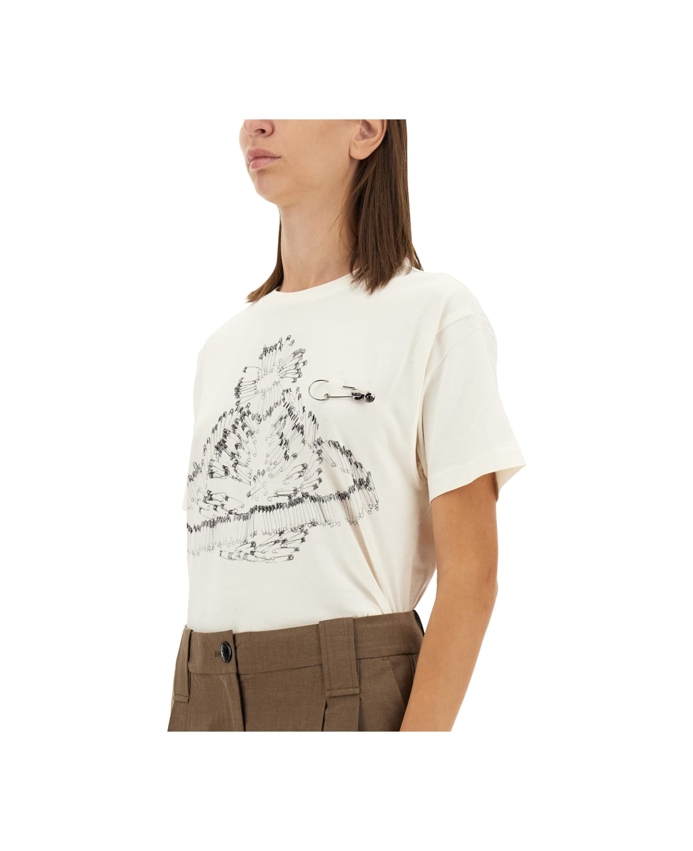 Vivienne Westwood Safety Pin T-shirt - WHITE