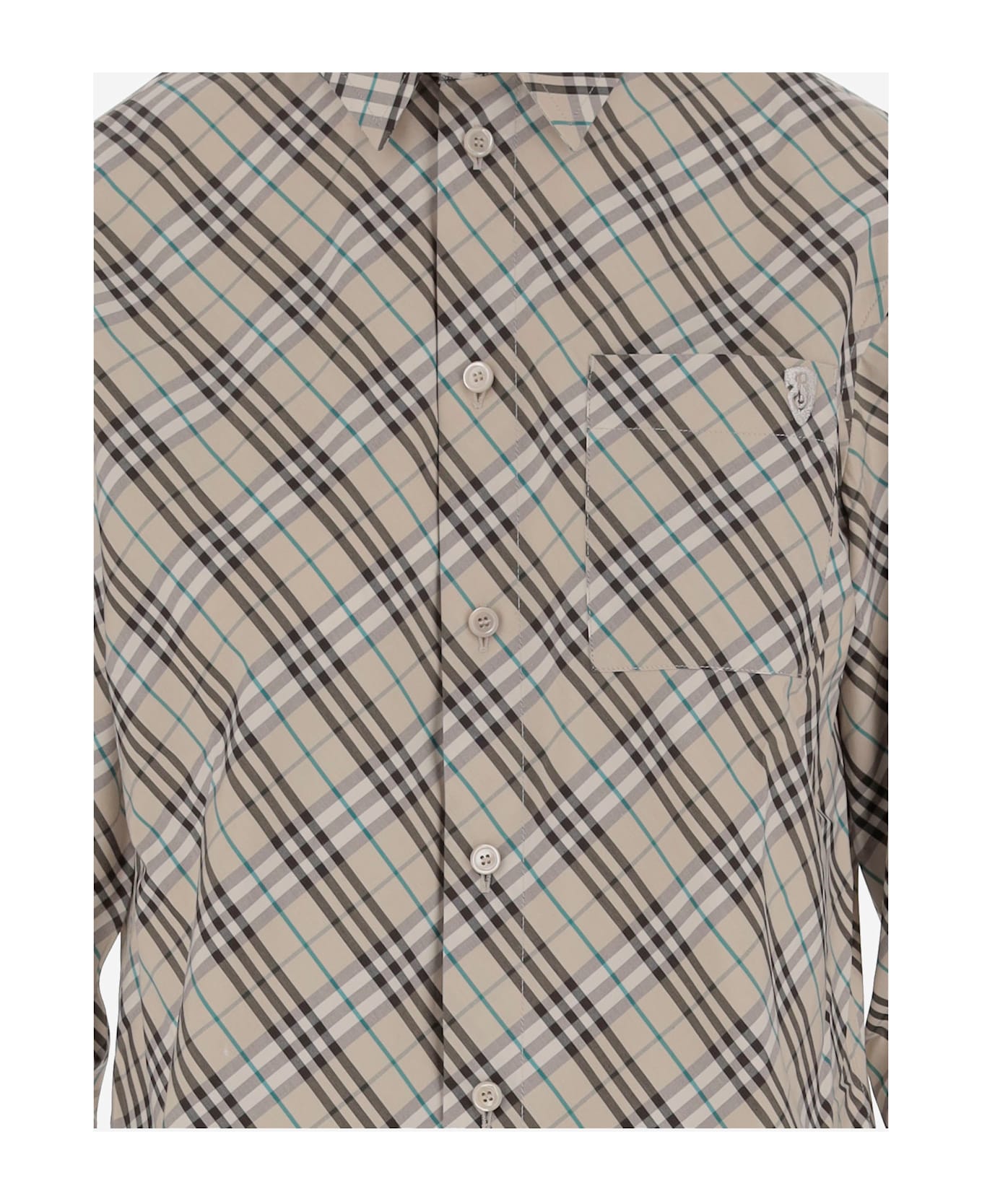 Burberry Cotton Check Shirt - Red