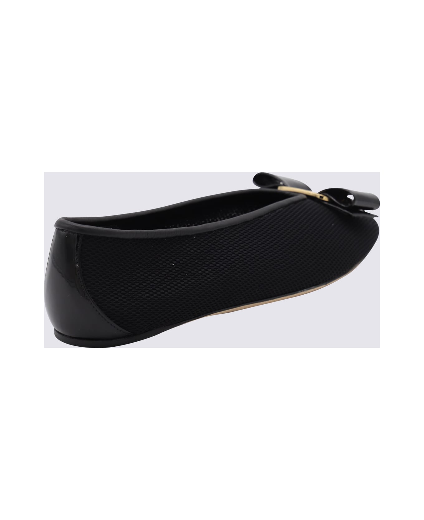 Ferragamo Black Vanna Flats - Black