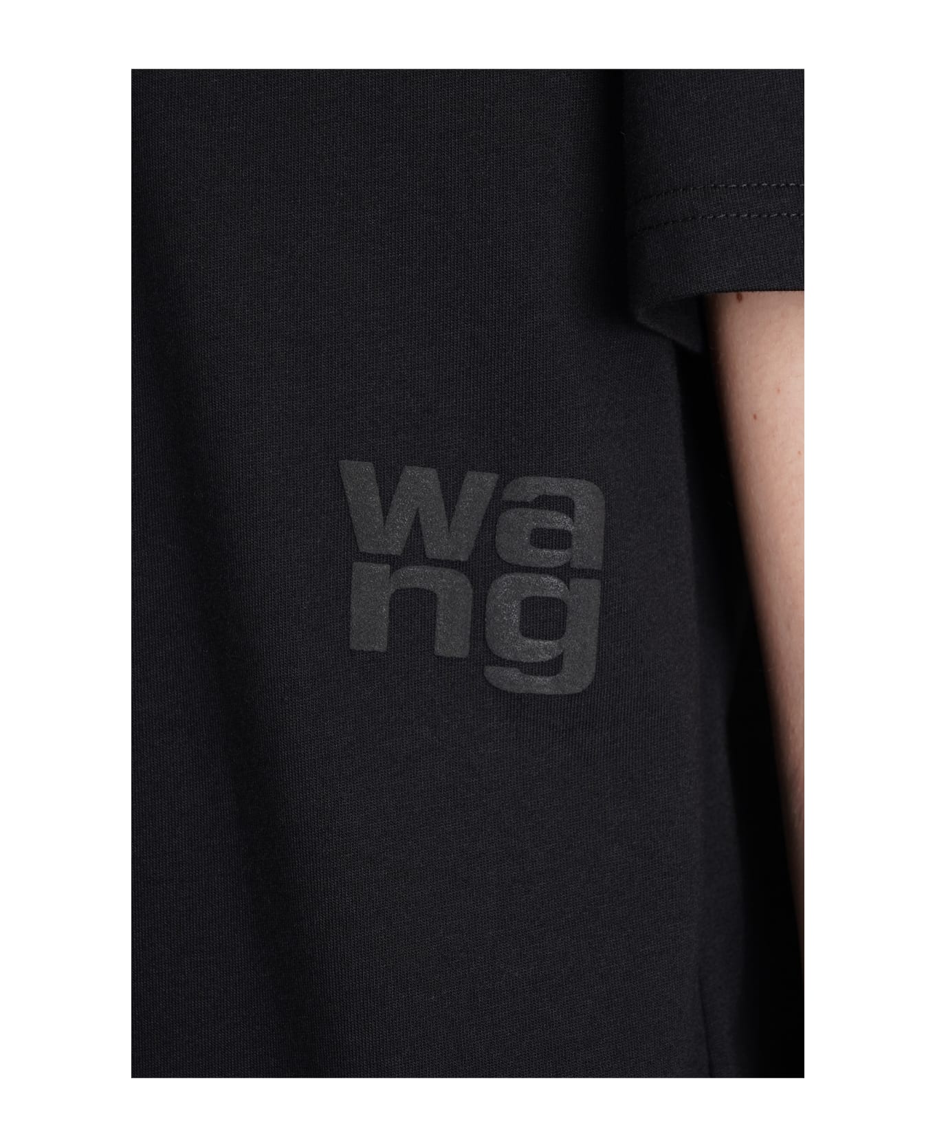 Alexander Wang Black Cotton T-shirt - Black