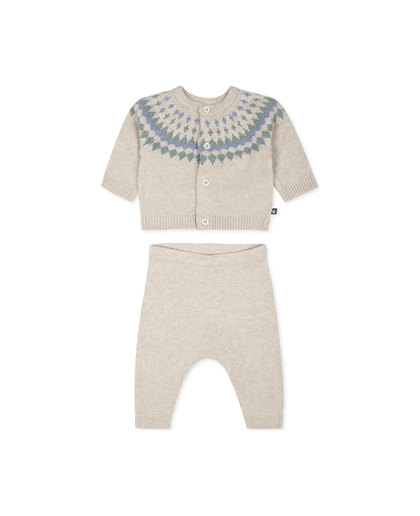 Petit Bateau Ivory Birth Set For Babykds - Ivory