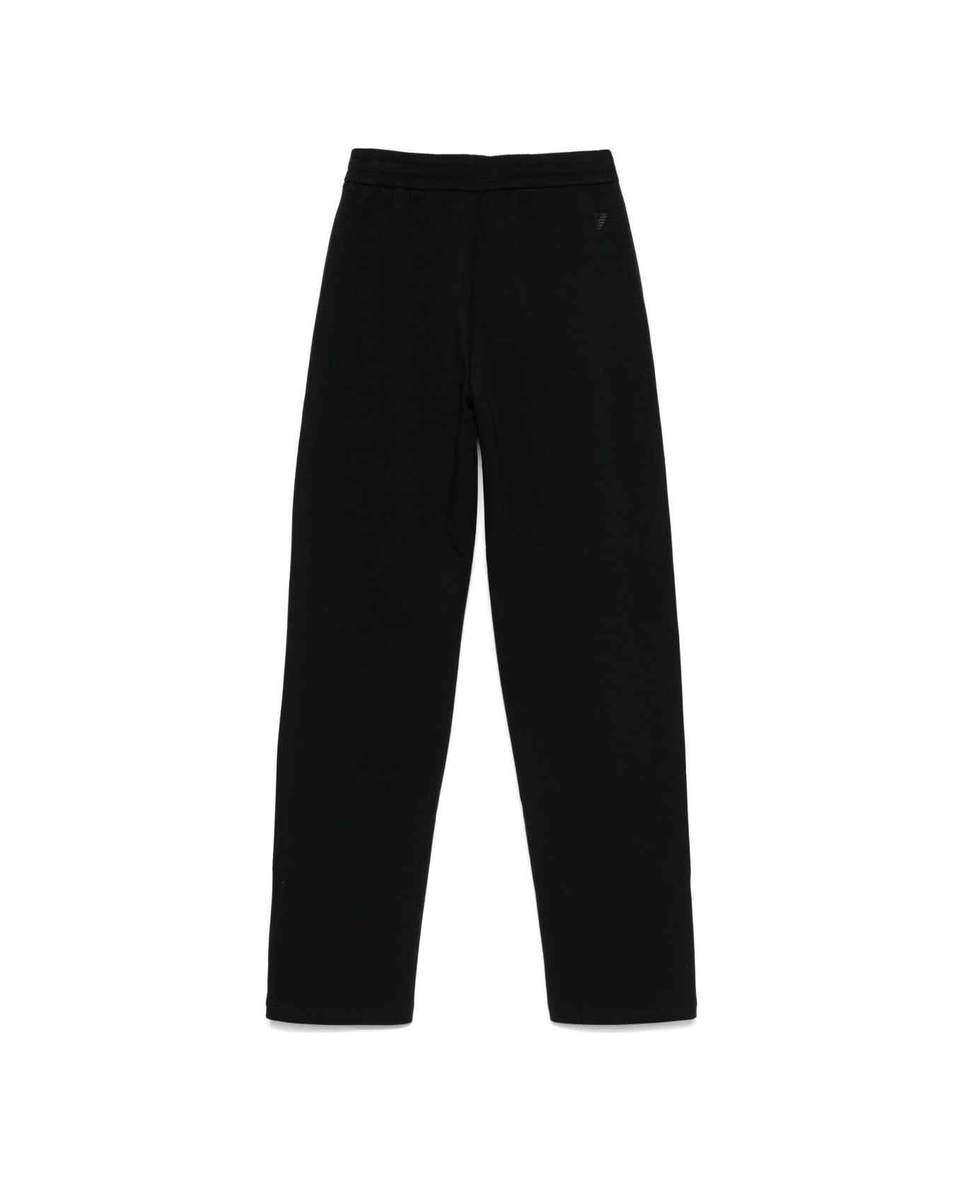 Emporio Armani Cotton Trousers - Black ボトムス