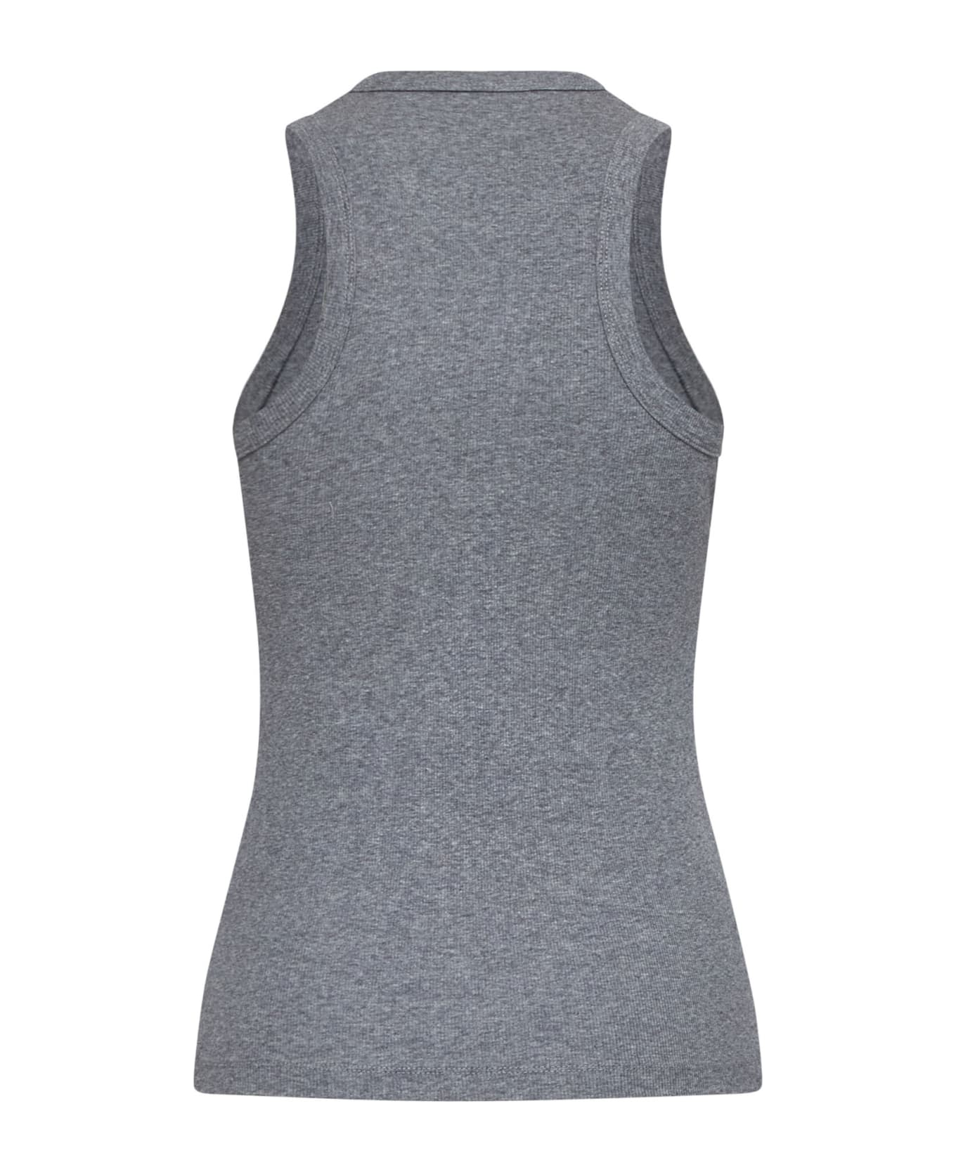 Róhe Top - Dark grey melange