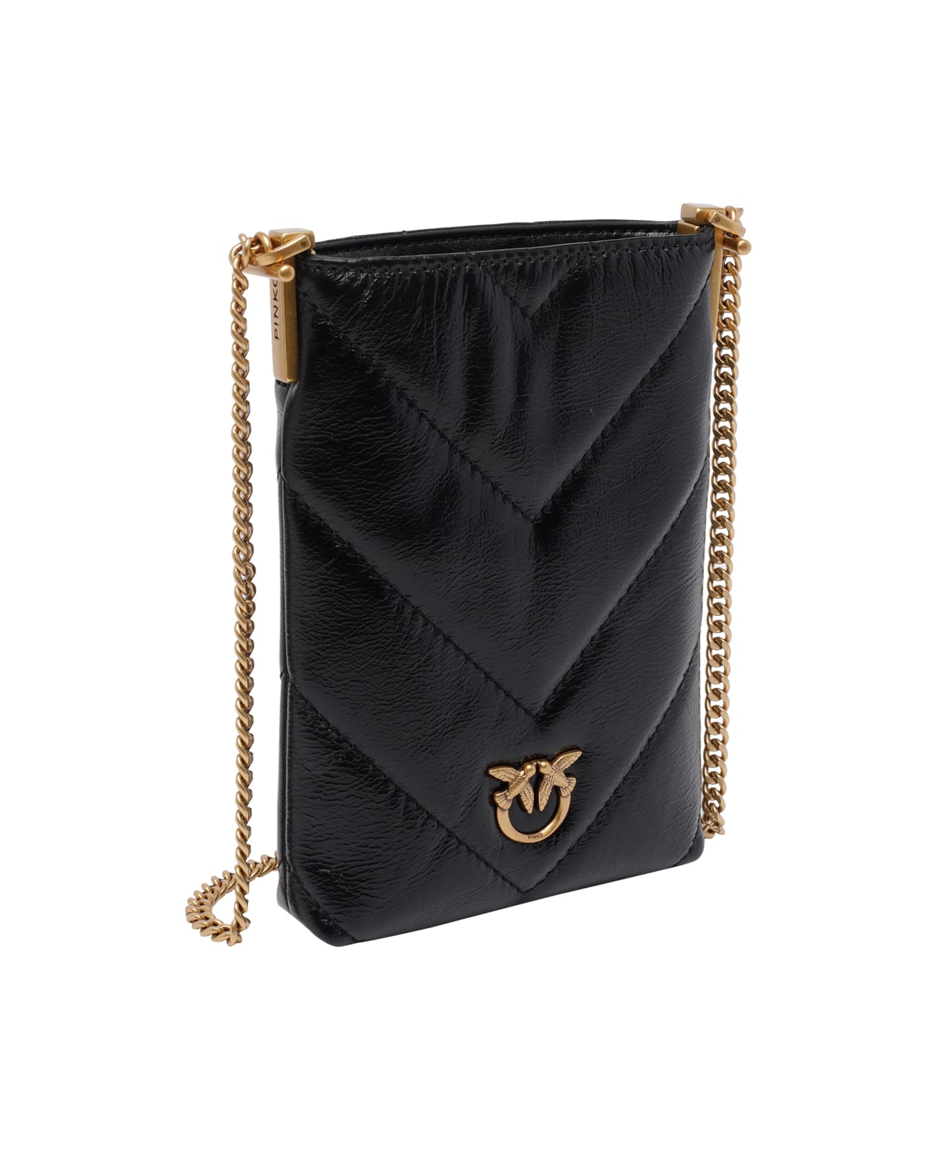 Pinko Monogram Phone Cover - Black