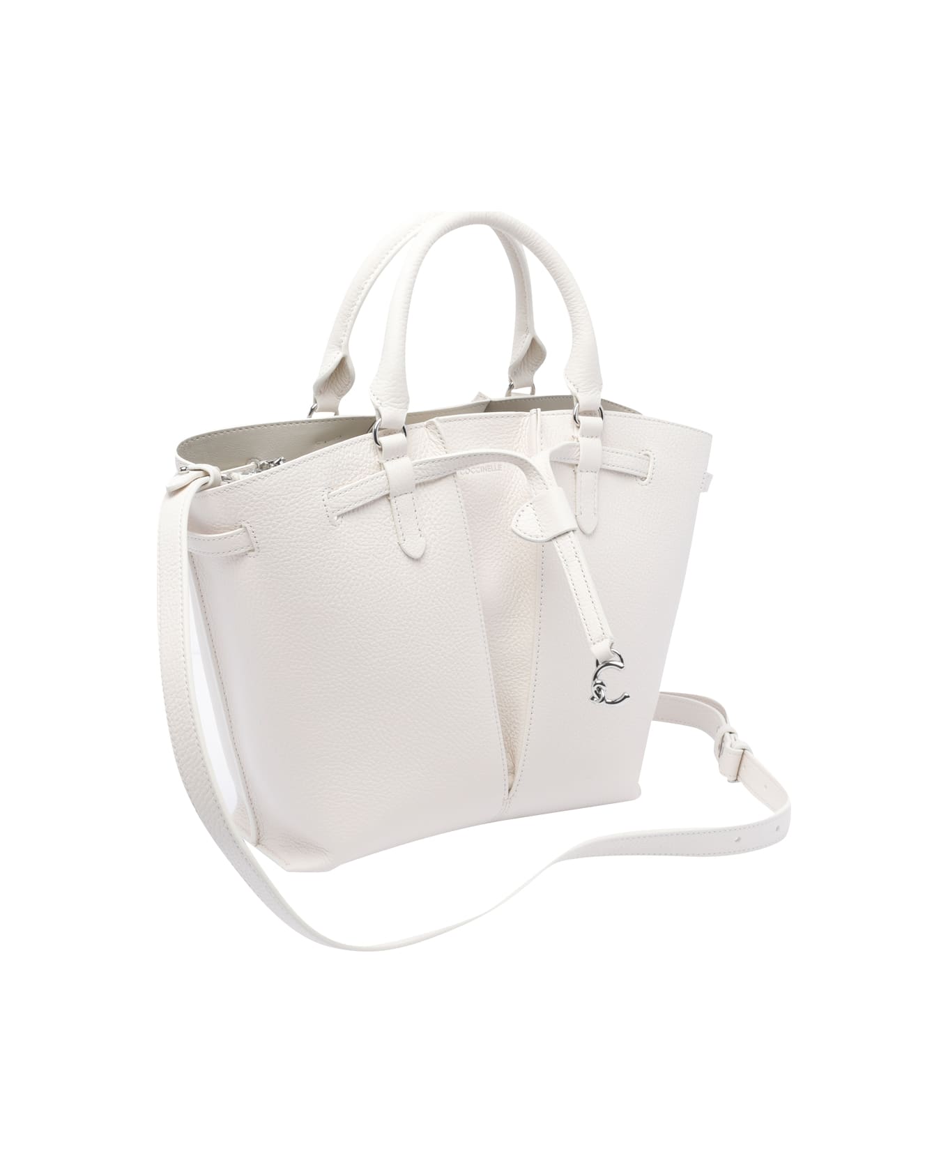 Coccinelle Flores Handbag - White