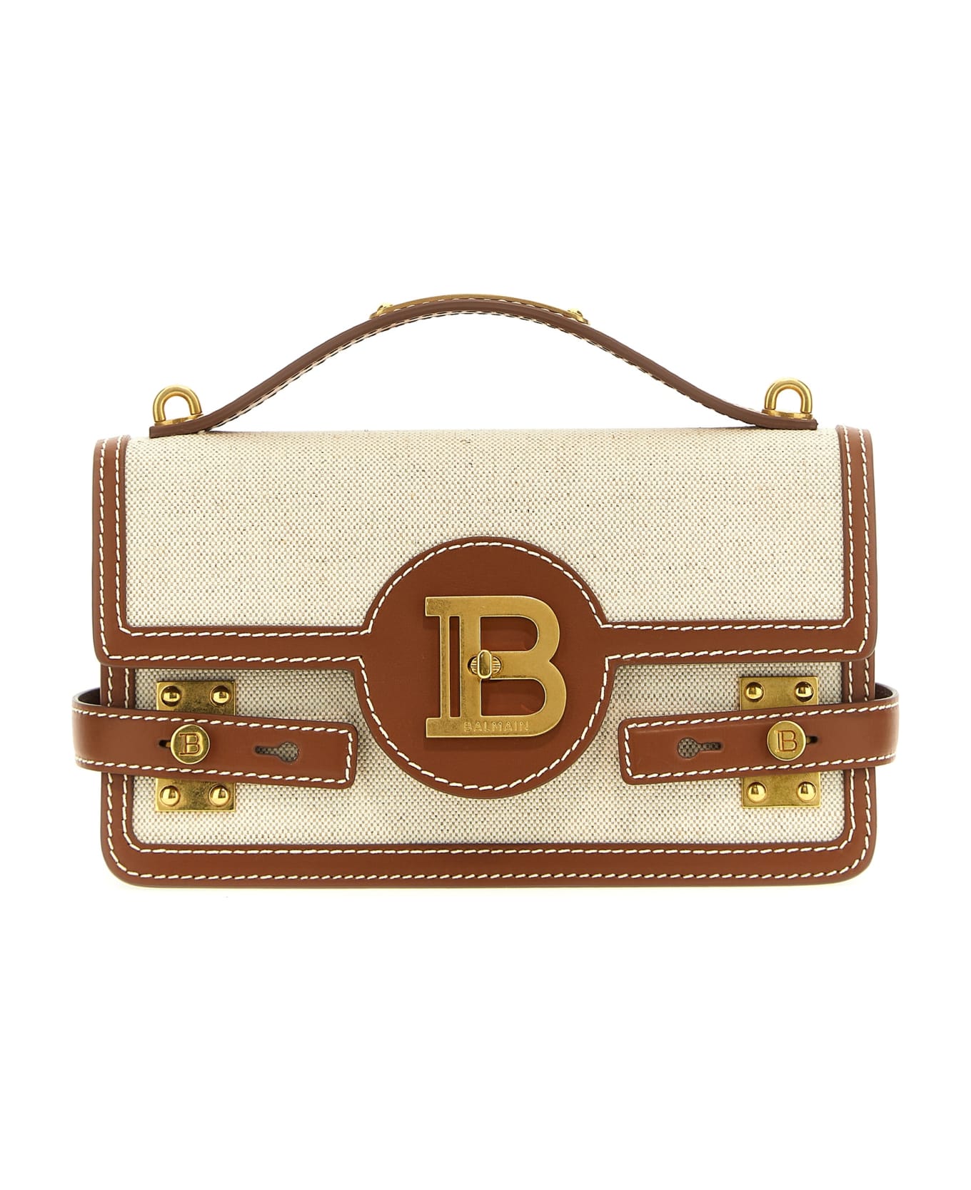 Balmain B-buzz 24 Handbag - Beige