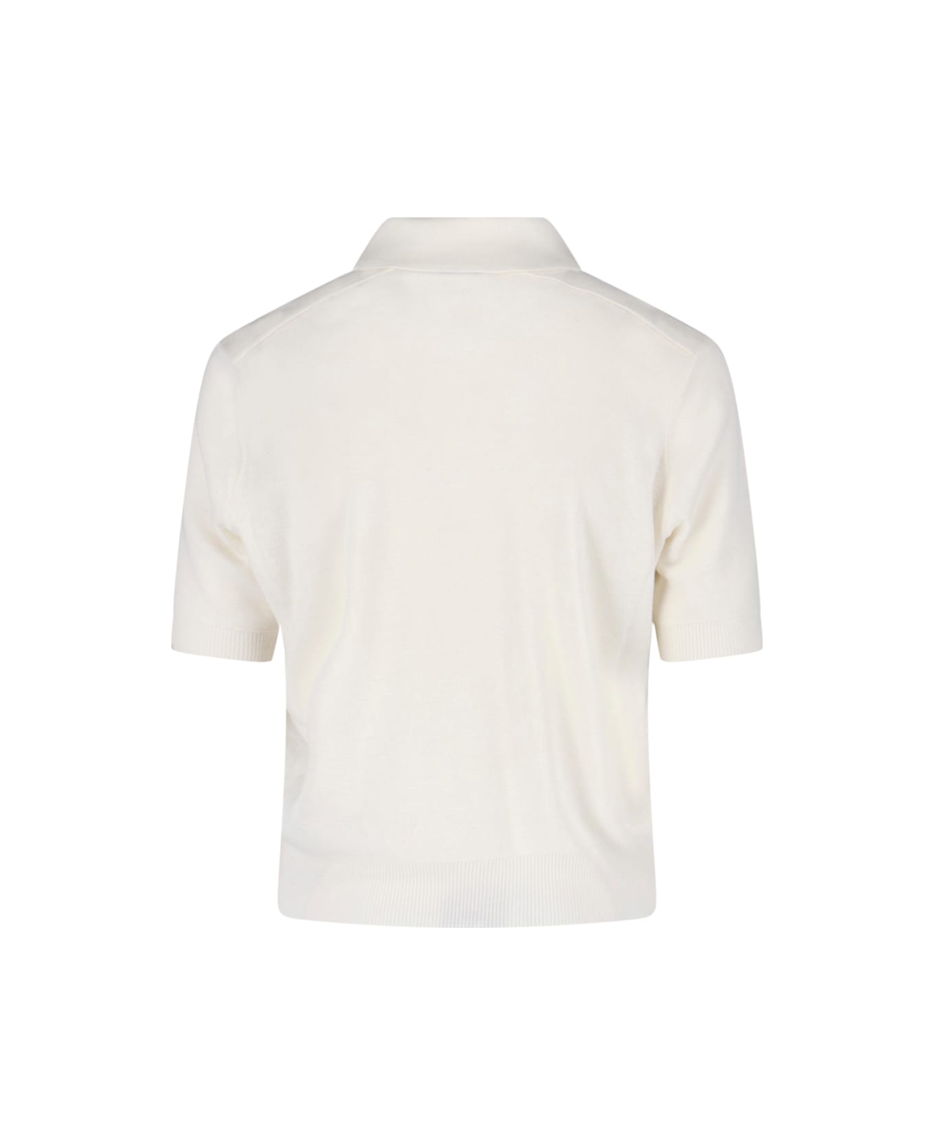 Burberry Wool Polo Shirt - White