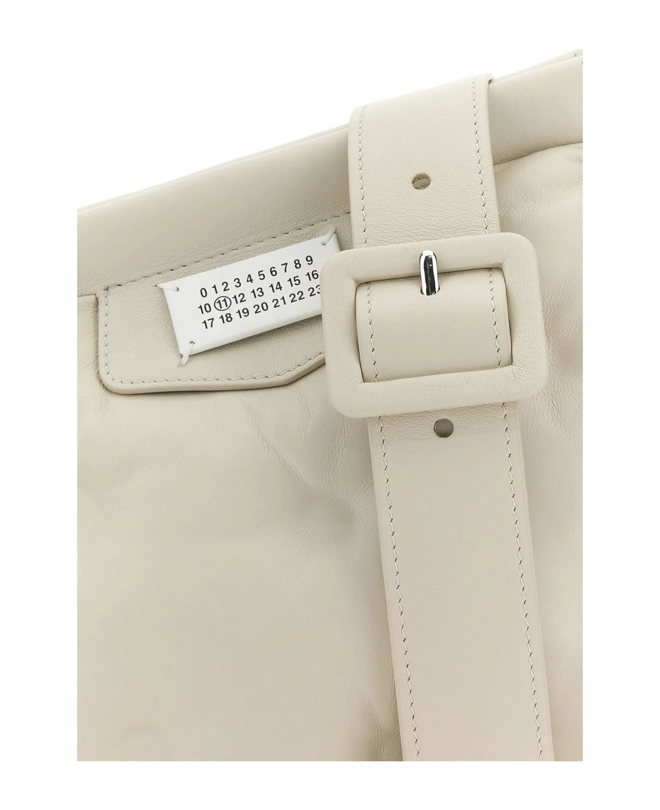 ショルダーバッグ・ポシェット Maison Margiela Chalk Nappa Leather Small Glam Slam Flap Cro Maison Margiela Chalk Nappa Leather Small Glam Slam