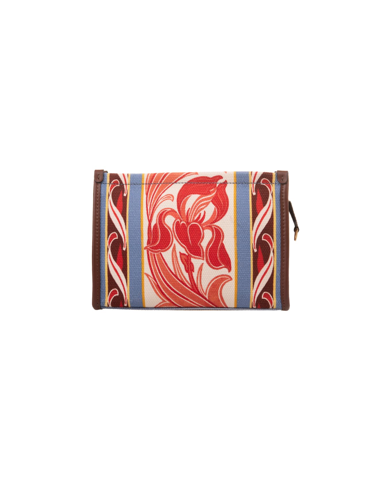 Etro Printed Canvas Pouch - Blue