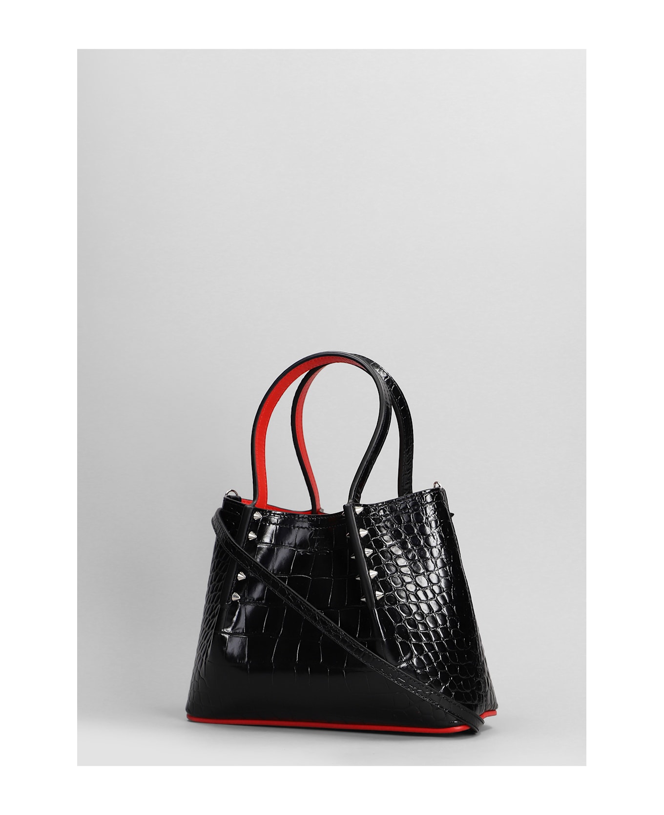 Christian Louboutin Cabarock Mini Tote In Black Leather
