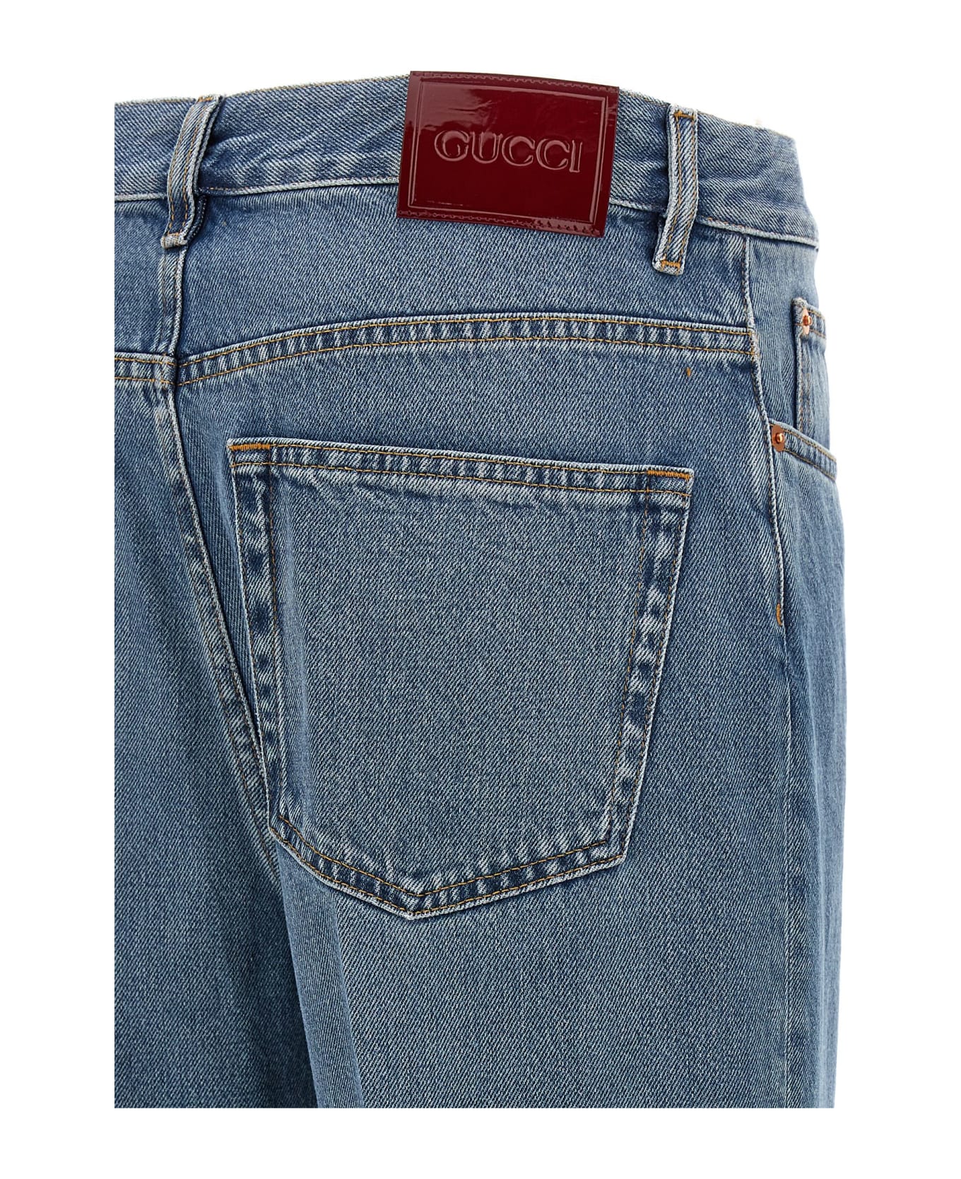 Gucci Cropped Jeans - Light Blue