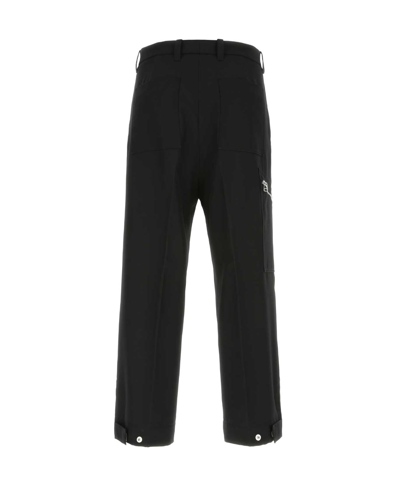 OAMC Black Polyester Wide-leg Pant - 001