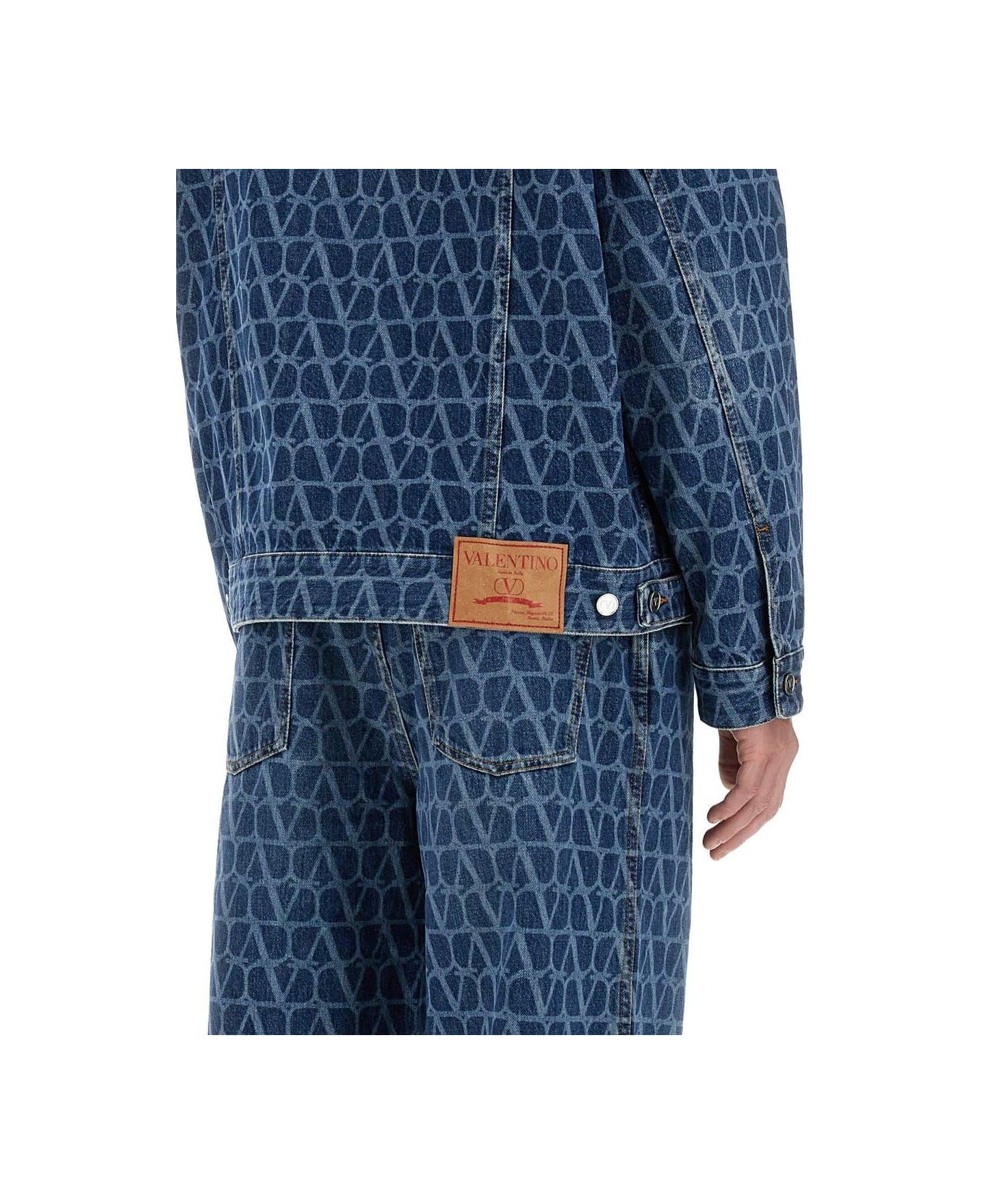 Valentino Toile Iconographe Denim Jacket - Blue パジャマ
