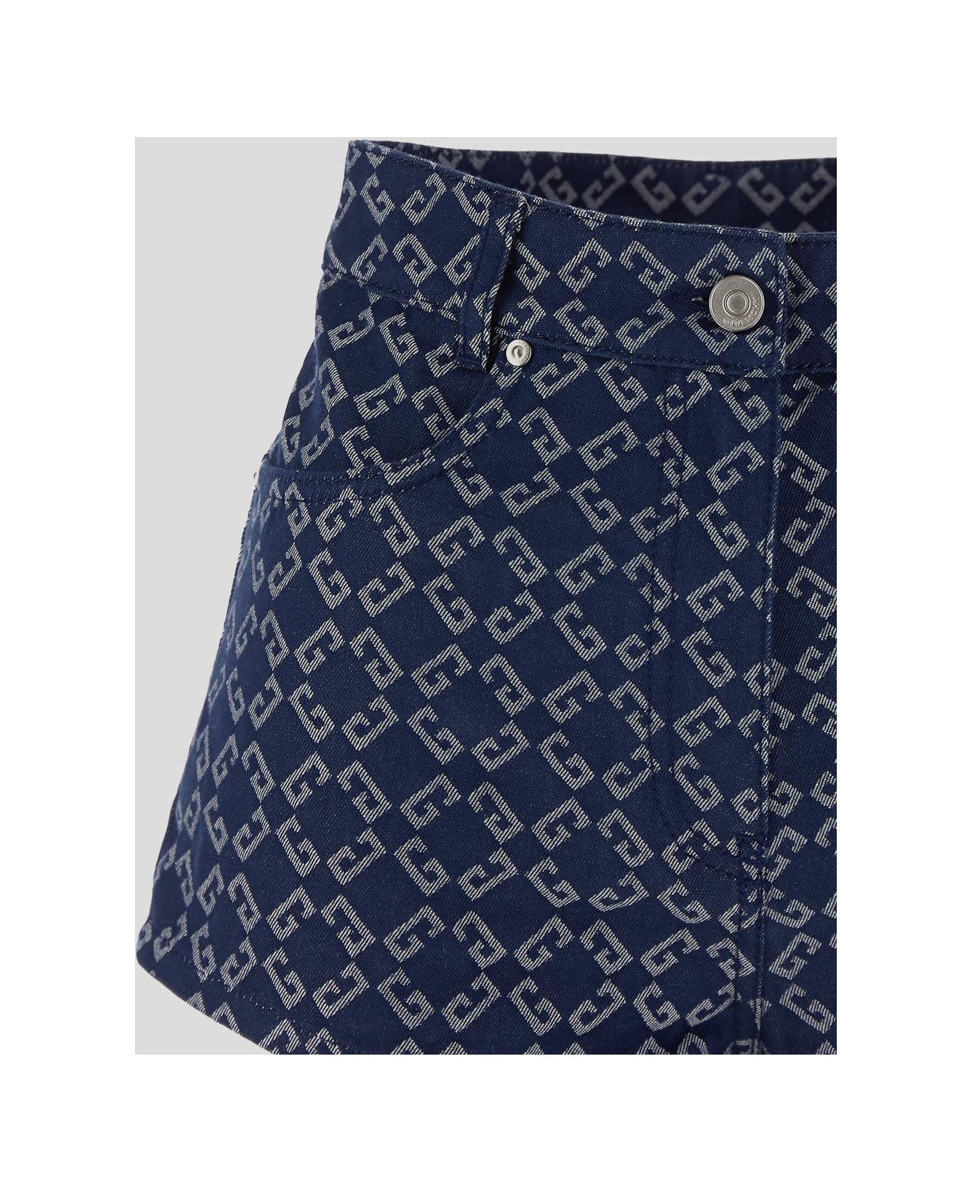 Monogram Denim Shorts