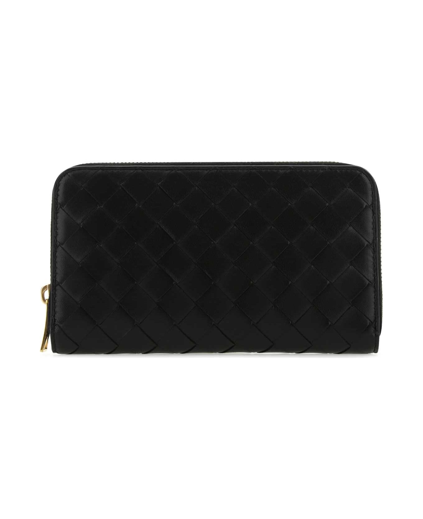 Bottega Veneta Black Nappa Leather Wallet - 8425 財布