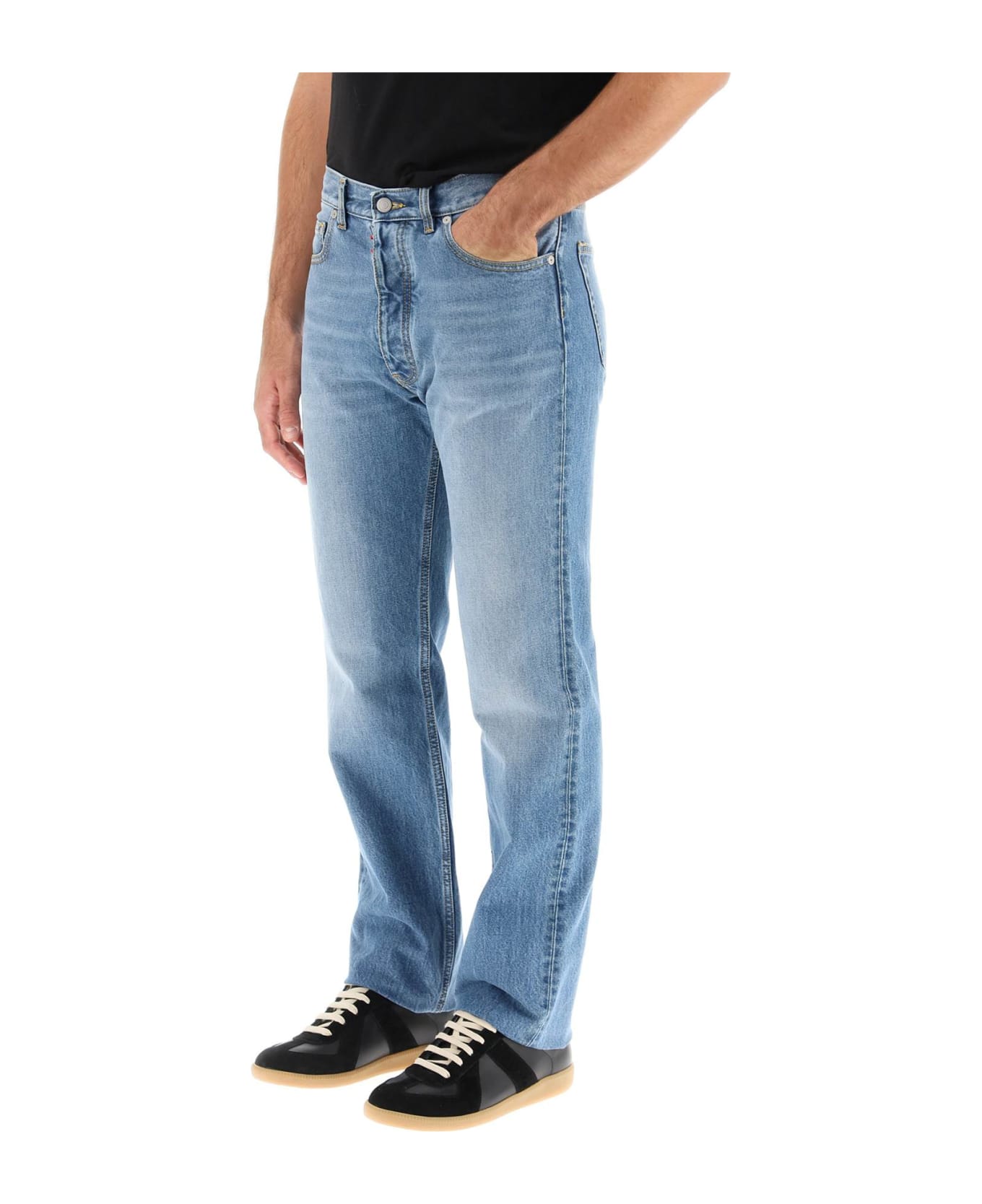 Maison Margiela Classic 5 Pockets Straight Leg Jeans - Light blue