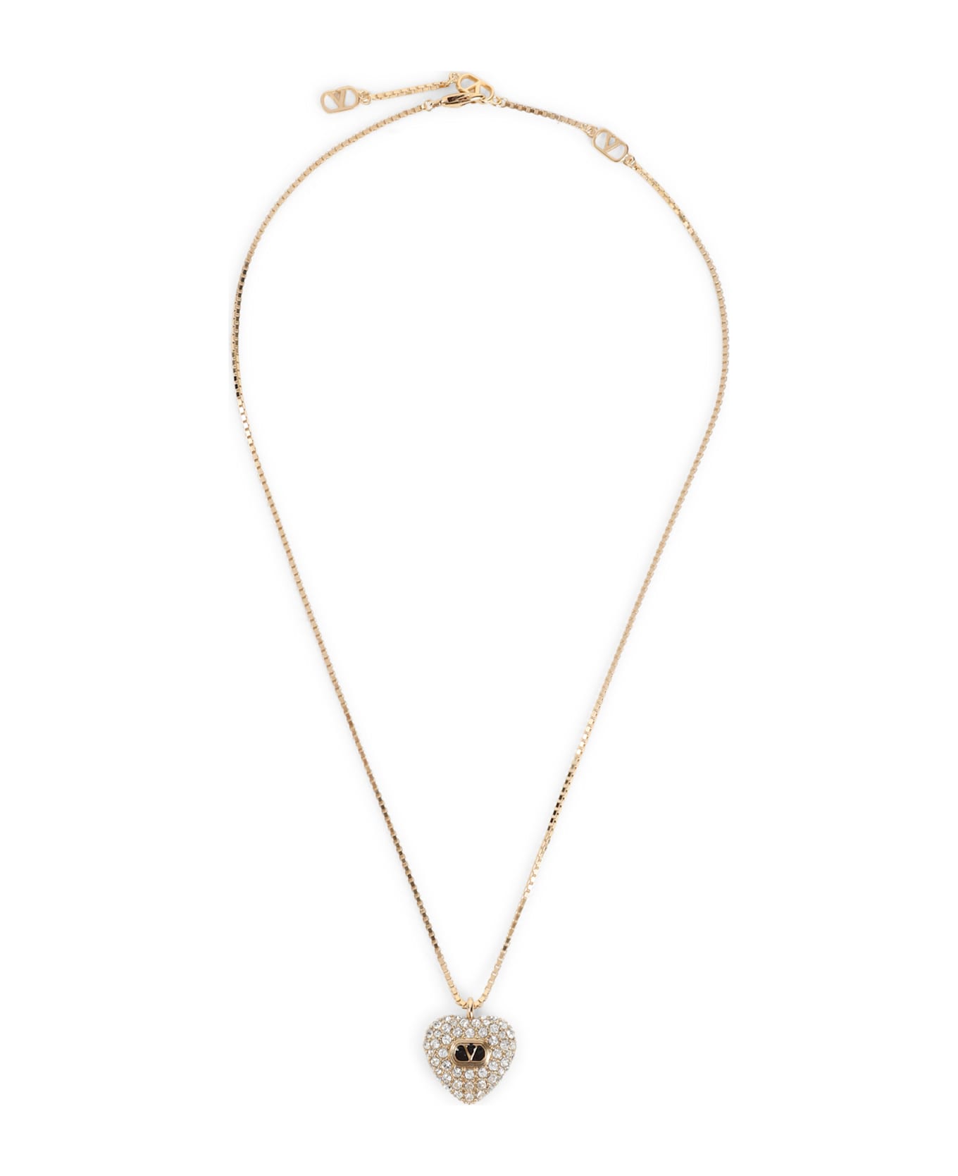 Valentino Garavani Copper Necklace - Oro Nero Crystal