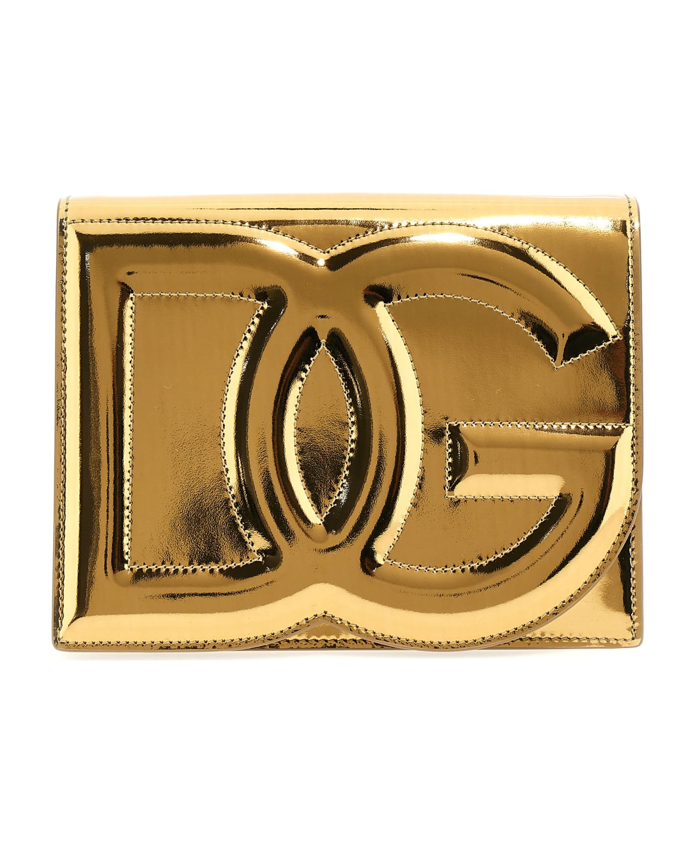 Dolce & Gabbana Dg Logo Bag Shoulder Bag - Light Gold