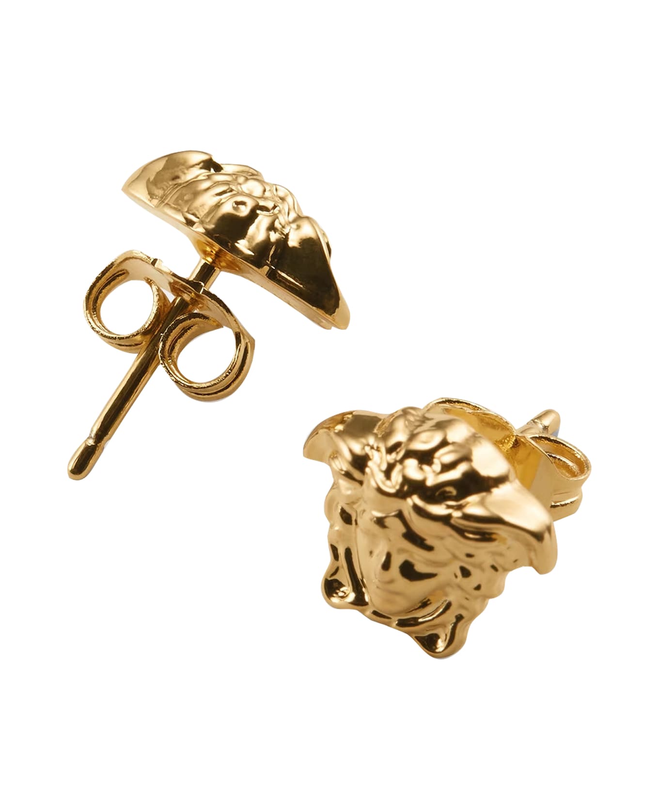 Versace Medusa Logo Earrings - Golden