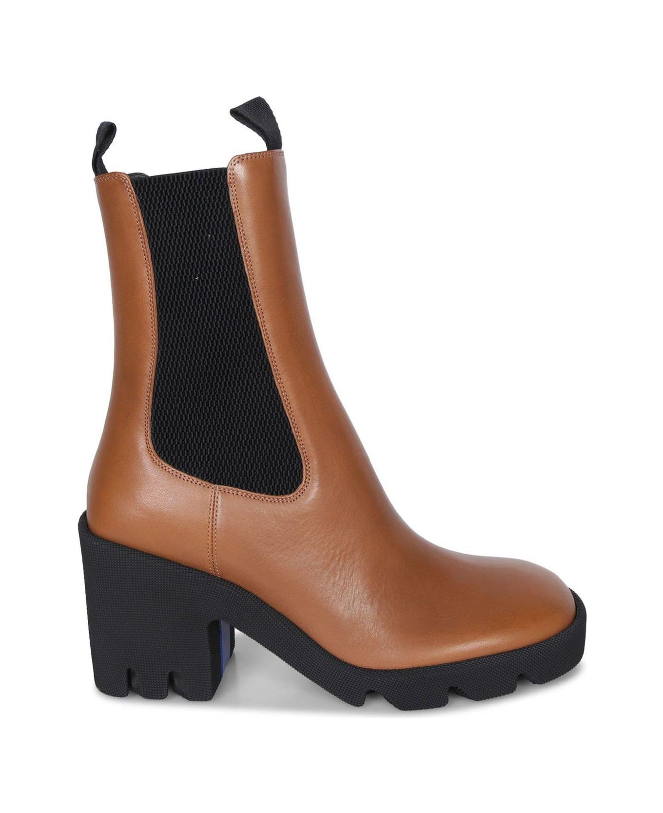 Burberry Roundtoe Heeled Ankle Boots - BUFF