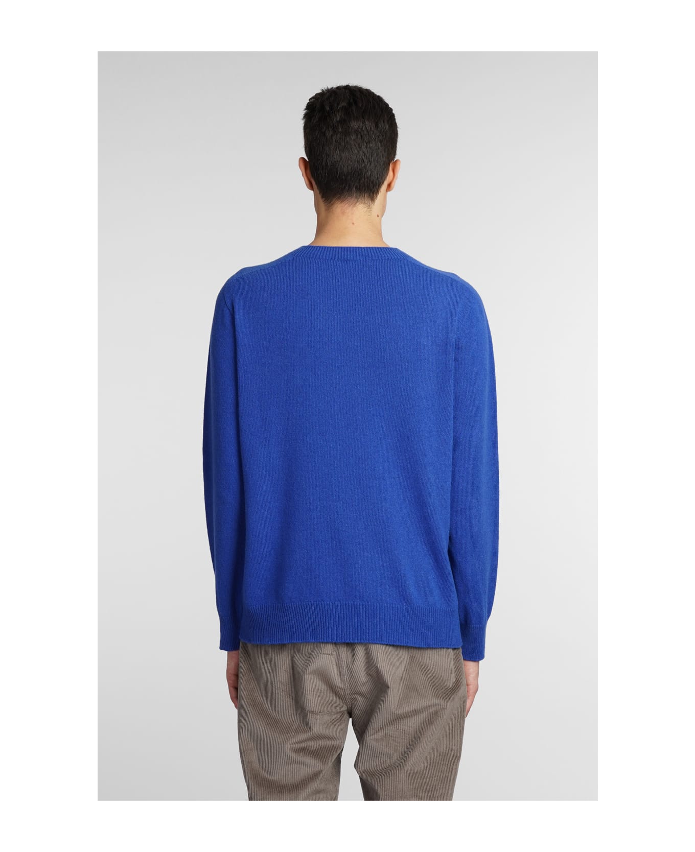 Mauro Grifoni Knitwear In Blue Cashmere - blue