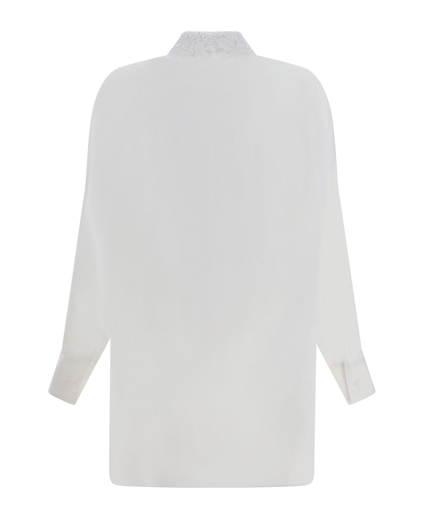 Ermanno Scervino Shirt - Bright White/ottico ブラウス