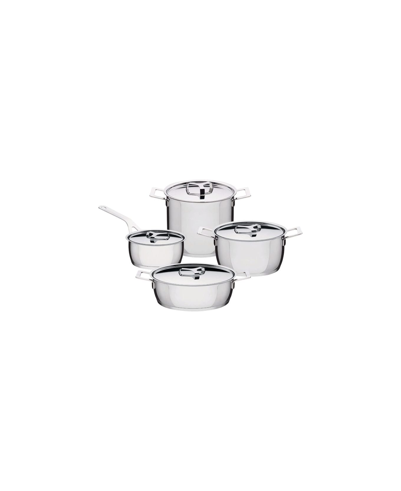 Alessi Pots&pans Set 7 Pezzi - Acciaio