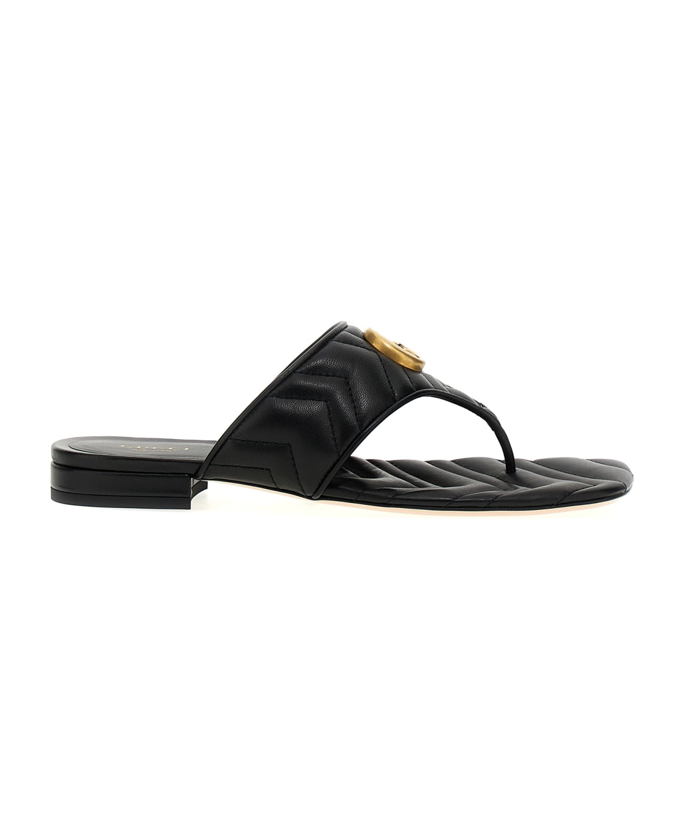 Gucci 'doppia G' Sandals - Black  