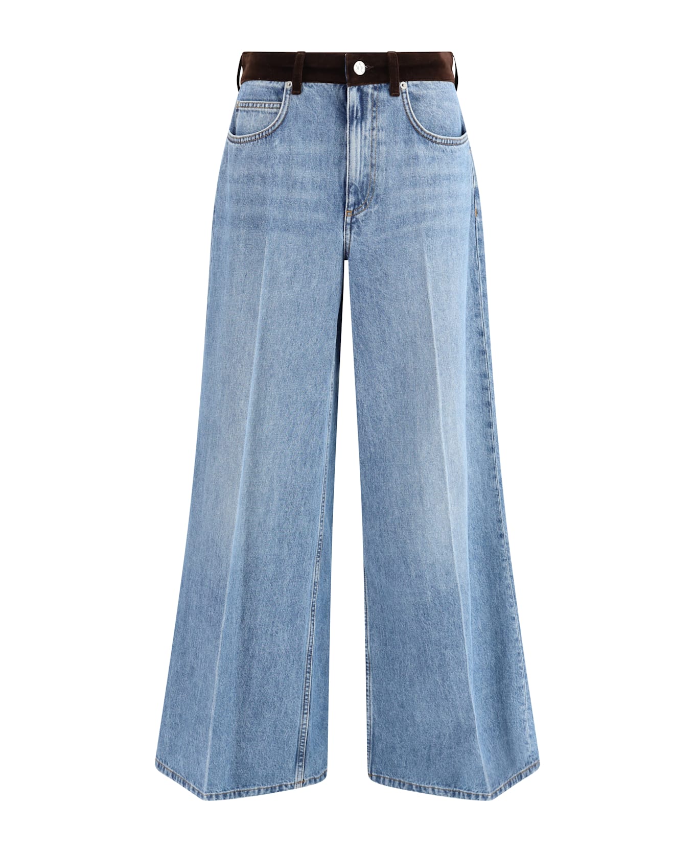 Marni Cotton Pants With Contrasted Waistband