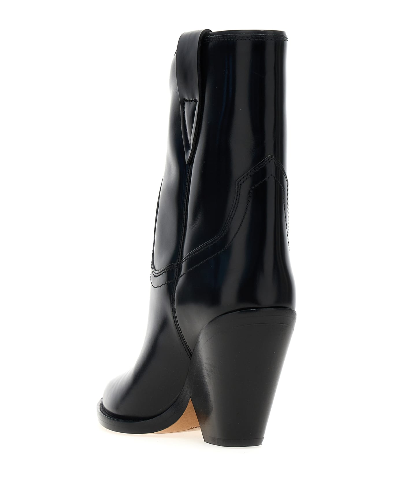 Isabel Marant Leyane Texan Ankle Boots - Black
