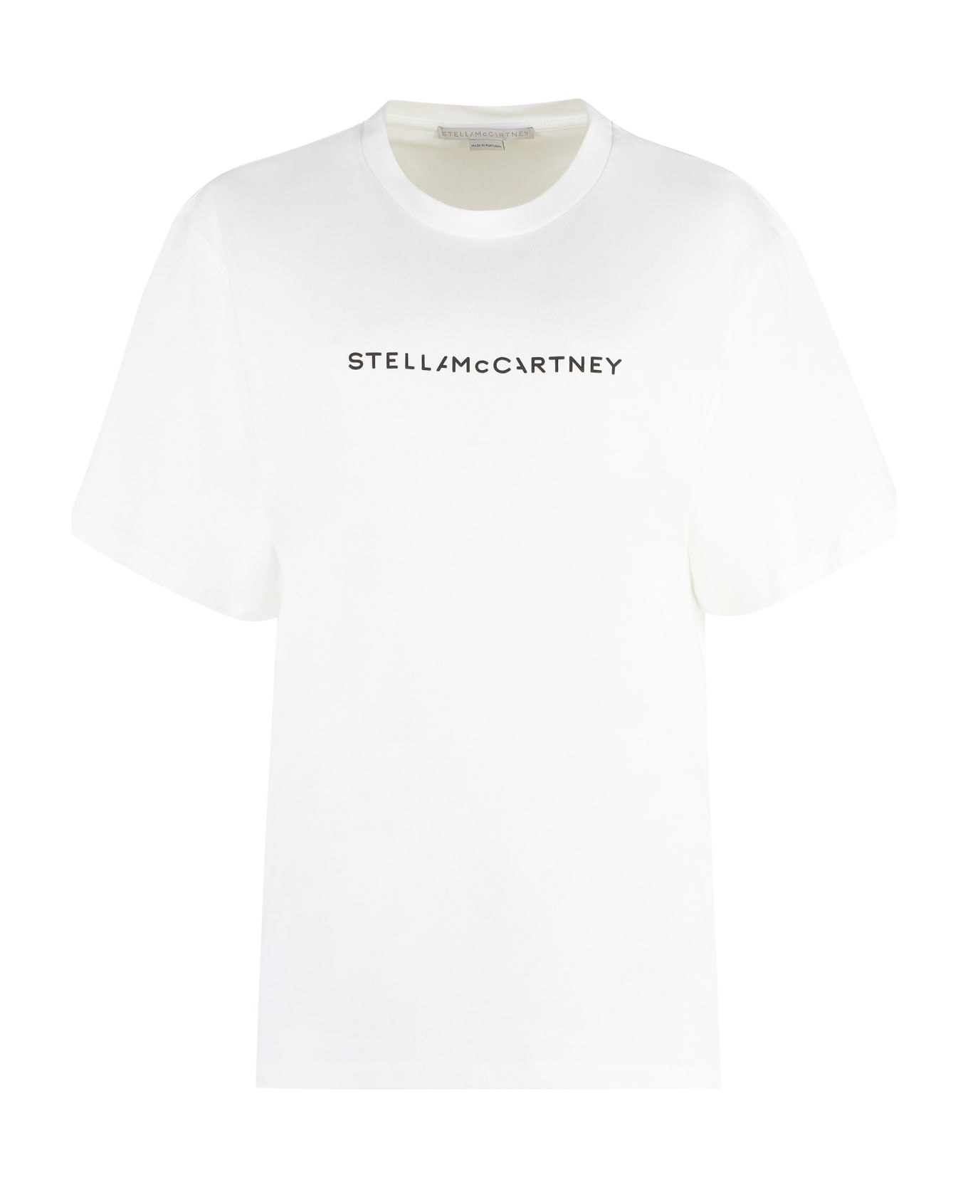 Stella McCartney Organic Cotton T-shirt Logo - White Tシャツ