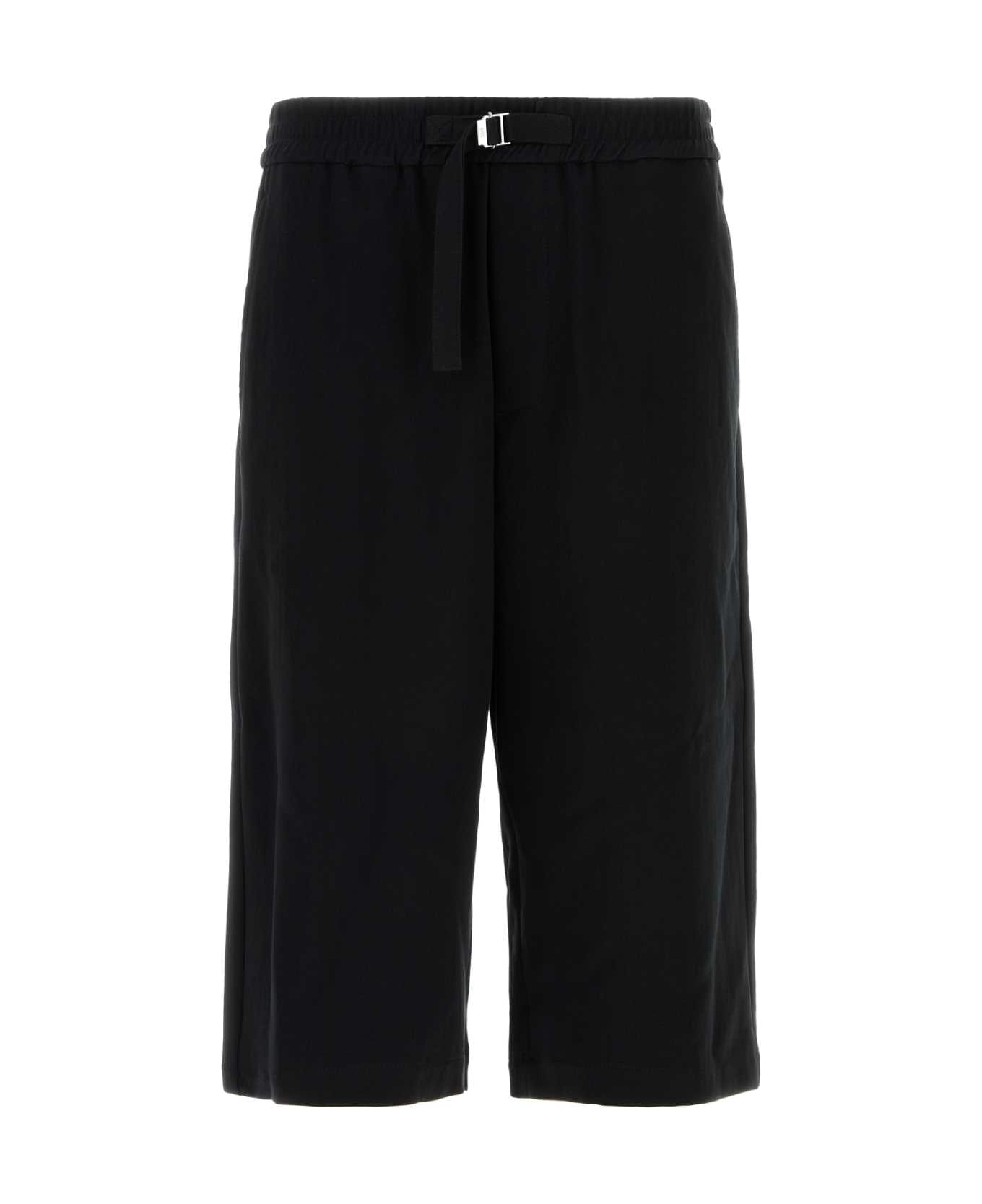 Ami Alexandre Mattiussi Black Cotton Bermuda Shorts - BLACK