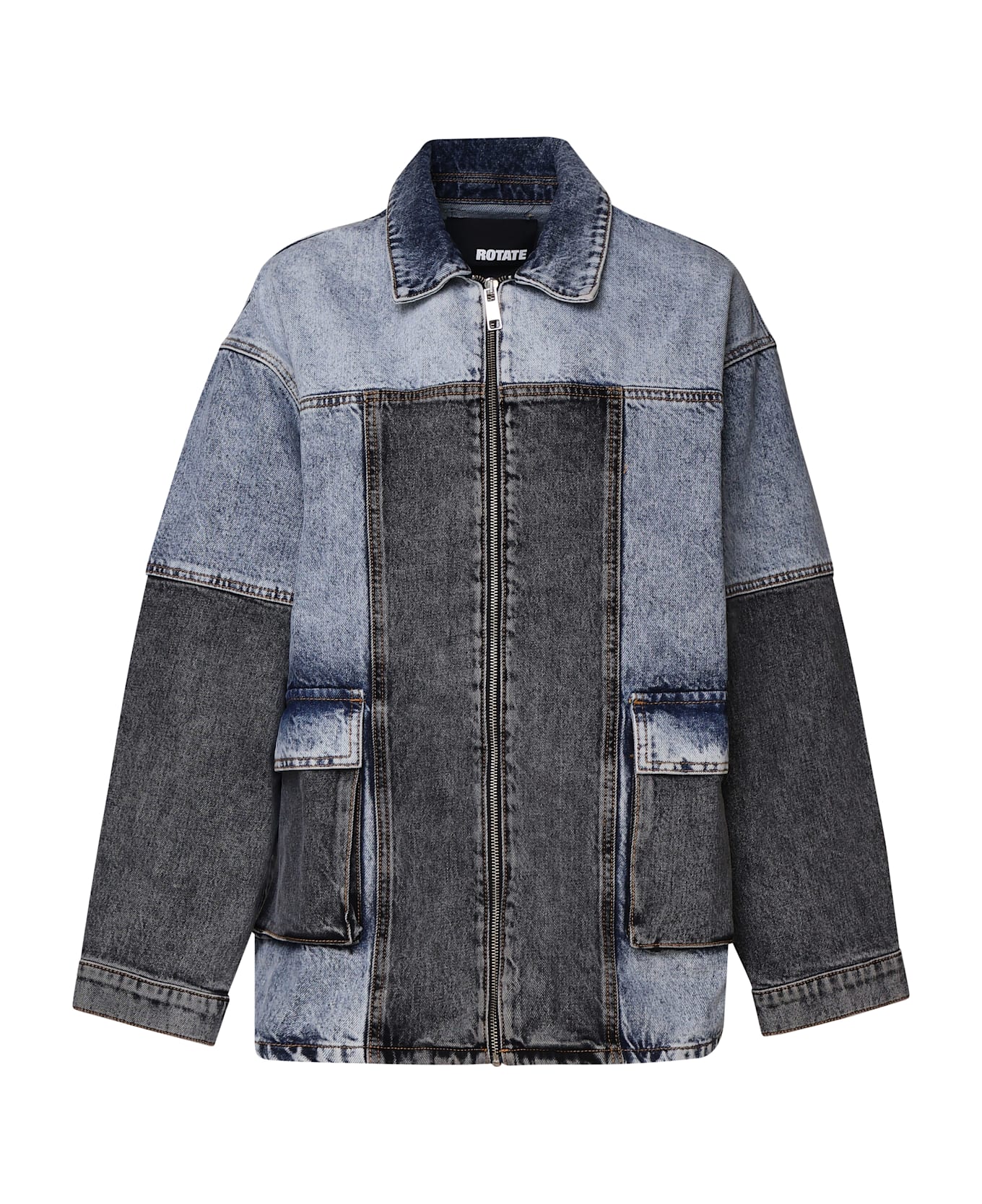 Rotate by Birger Christensen Patchwork Oversized Jacket - MULTIDEnim