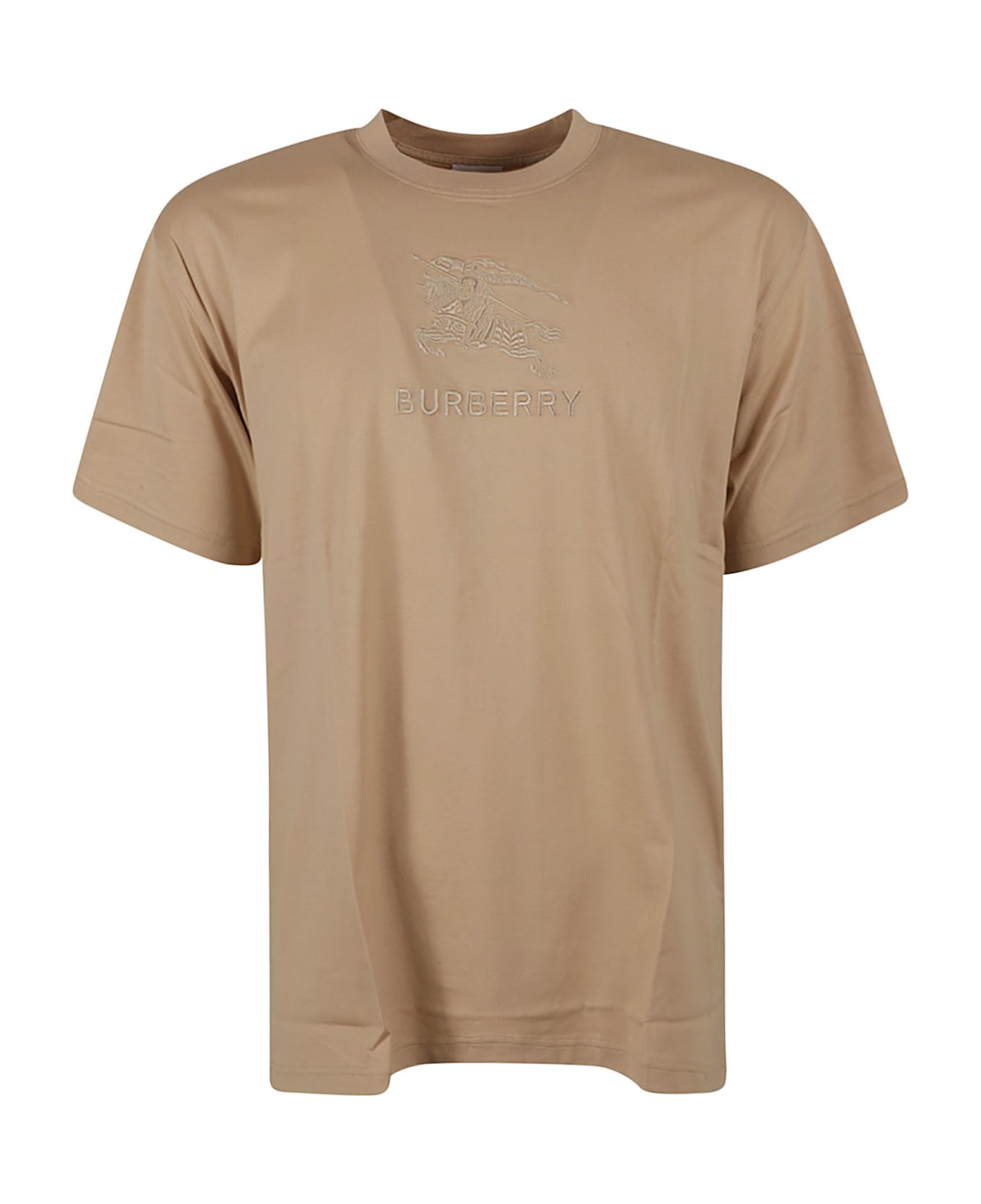 Burberry Logo Round Neck T-shirt - Beige シャツ