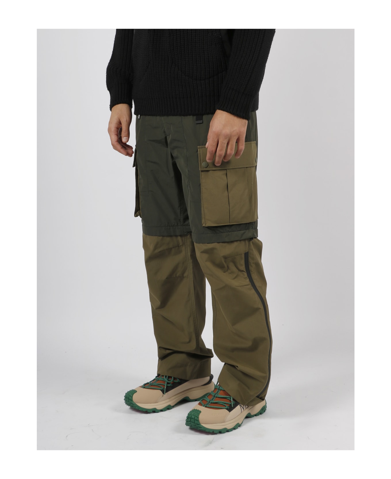 Moncler Genius Nylon Cargo Trousers - Green