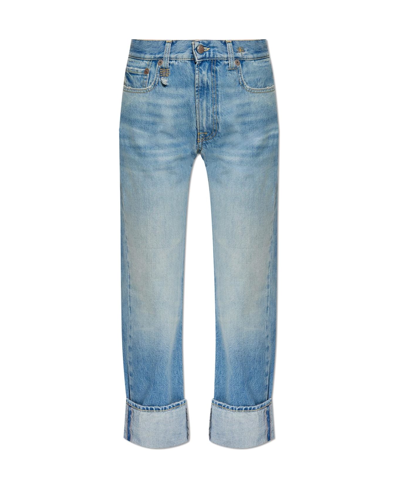 R13 Jeans With Logo - A Merrin Blue